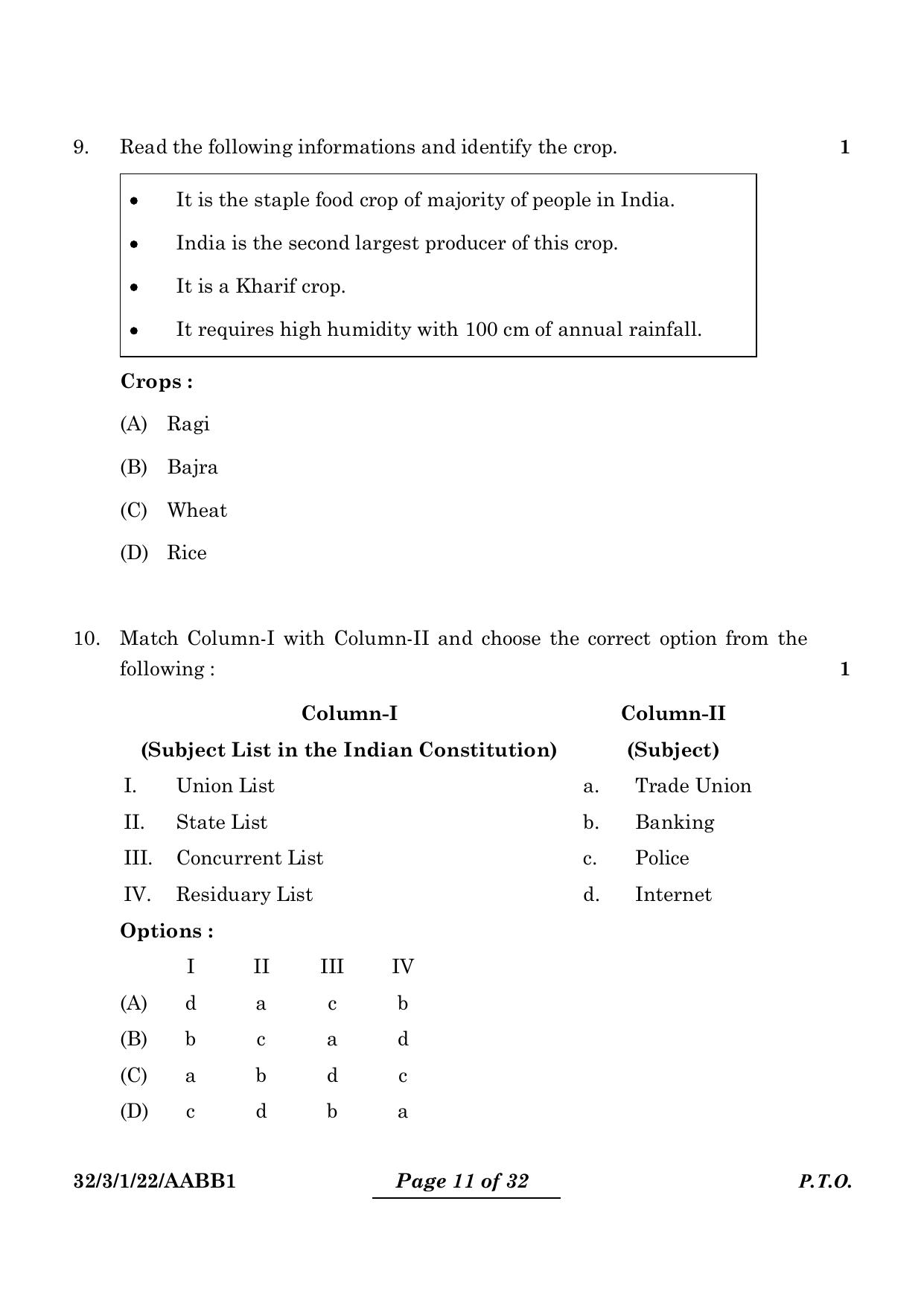 CBSE Class 10 32-3-1 Social Science 2024 Question Paper - Page 11