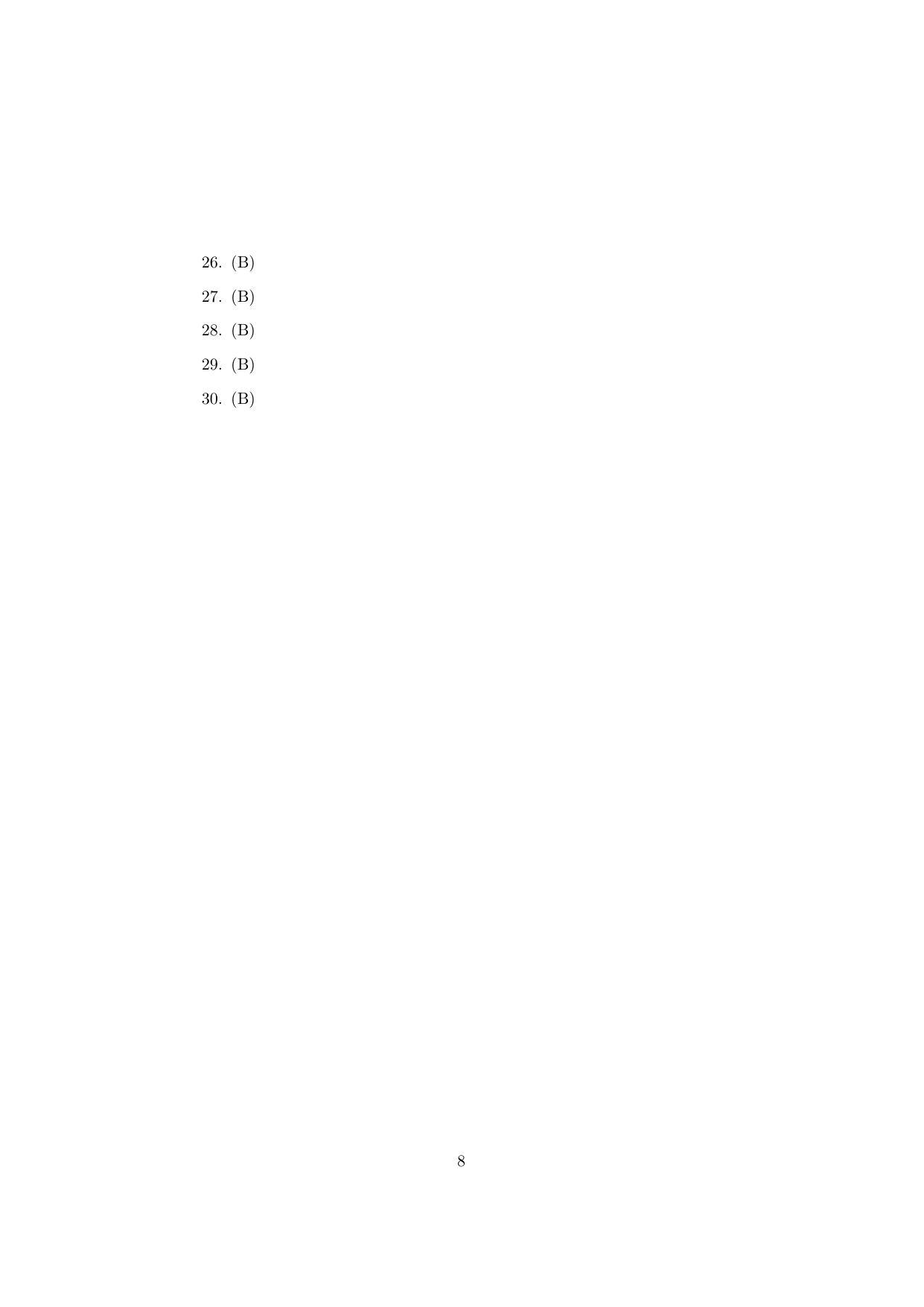 ISI Admission Test B.Math UGA 2019 Sample Paper - Page 8