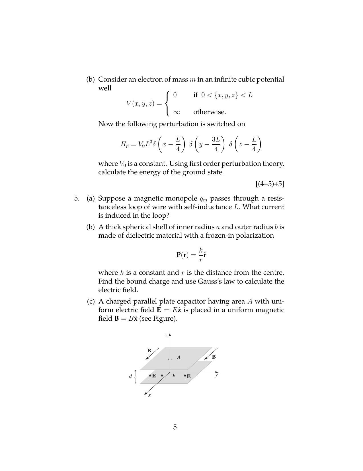 ISI Admission Test JRF in Physics and Applied Mathematics PHB 2020 Sample Paper - Page 4
