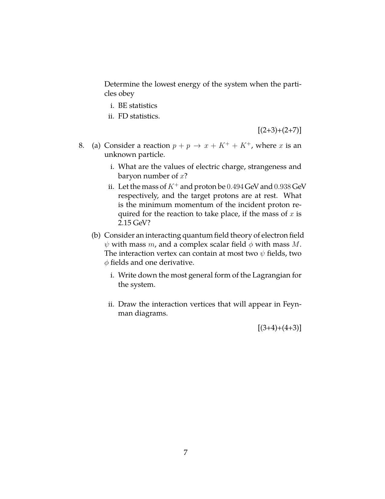 ISI Admission Test JRF in Physics and Applied Mathematics PHB 2020 Sample Paper - Page 6