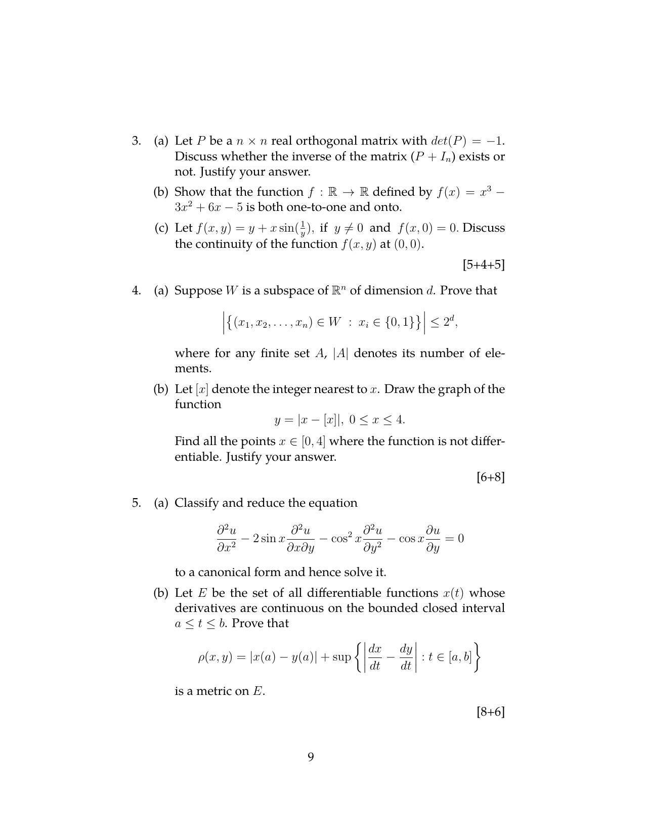 ISI Admission Test JRF in Physics and Applied Mathematics PHB 2020 Sample Paper - Page 8