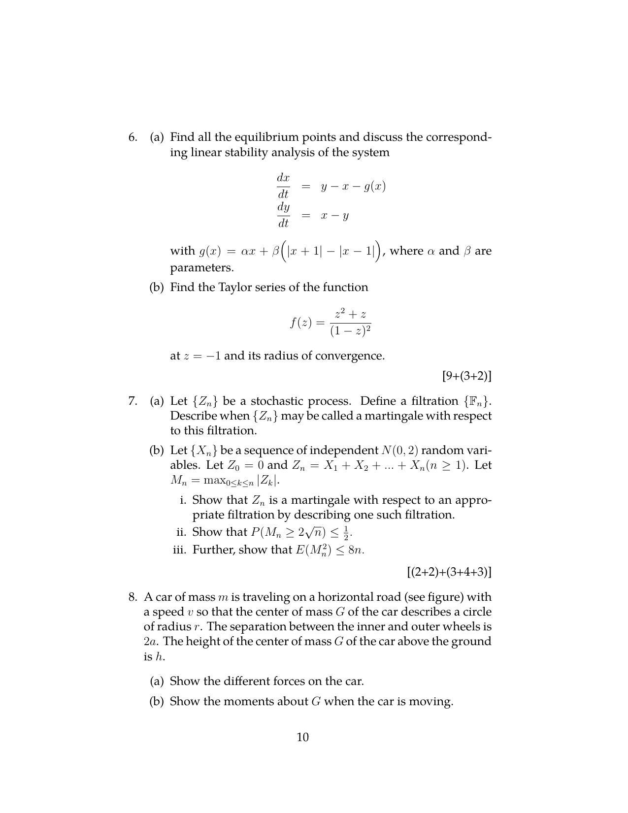 ISI Admission Test JRF in Physics and Applied Mathematics PHB 2020 Sample Paper - Page 9