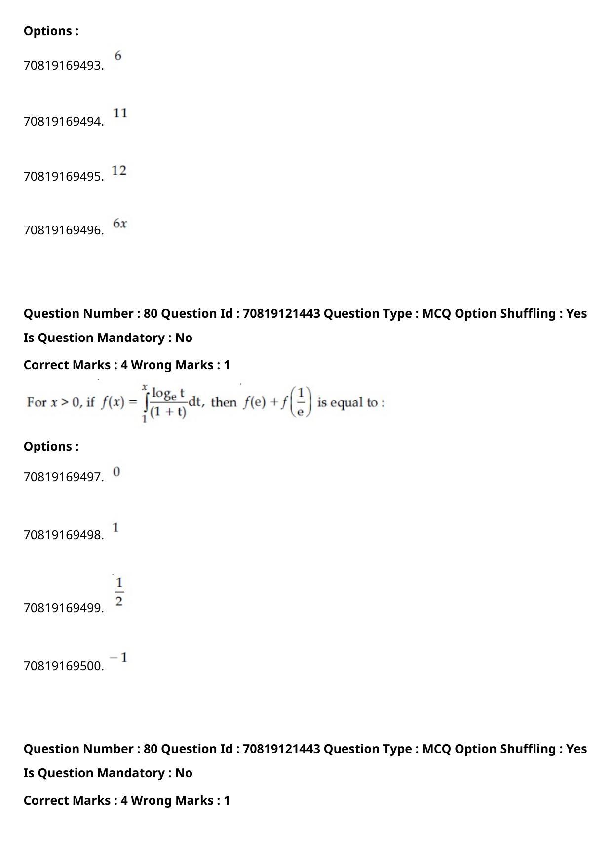 JEE Mains 2021: BTech Bengali (Shift 2) 26-02-2021 Question Paper - Page 93
