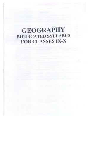 WBBSE Class 10th  Syllabus [Geography]