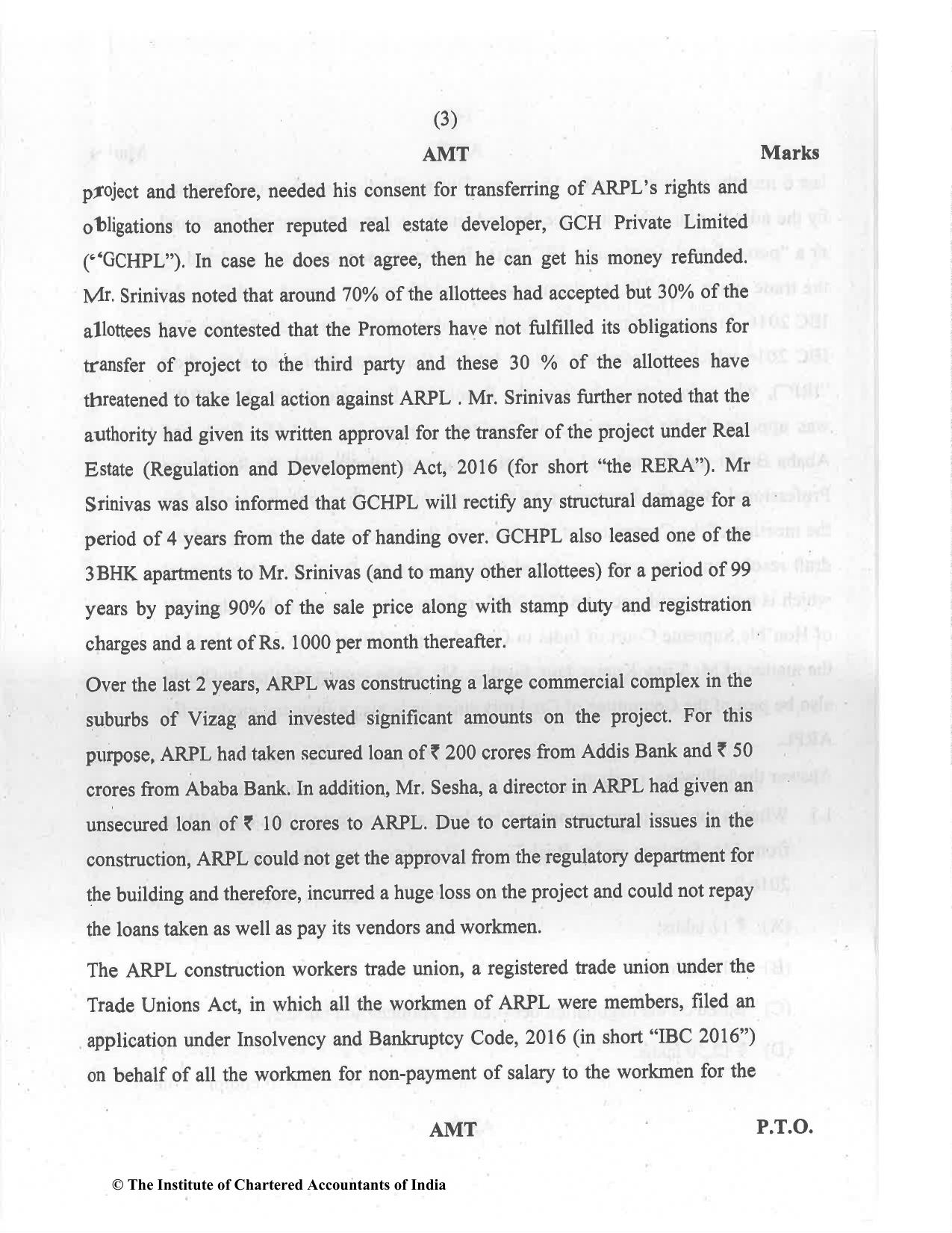 CA Final Jul 2021 Question Paper - Paper 6D – Economic Laws - Page 3