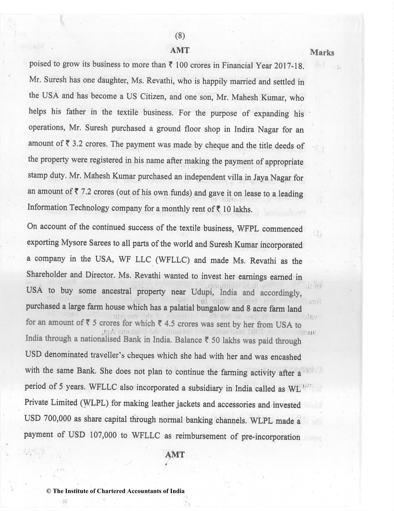 CA Final Jul 2021 Question Paper - Paper 6D – Economic Laws - Page 8