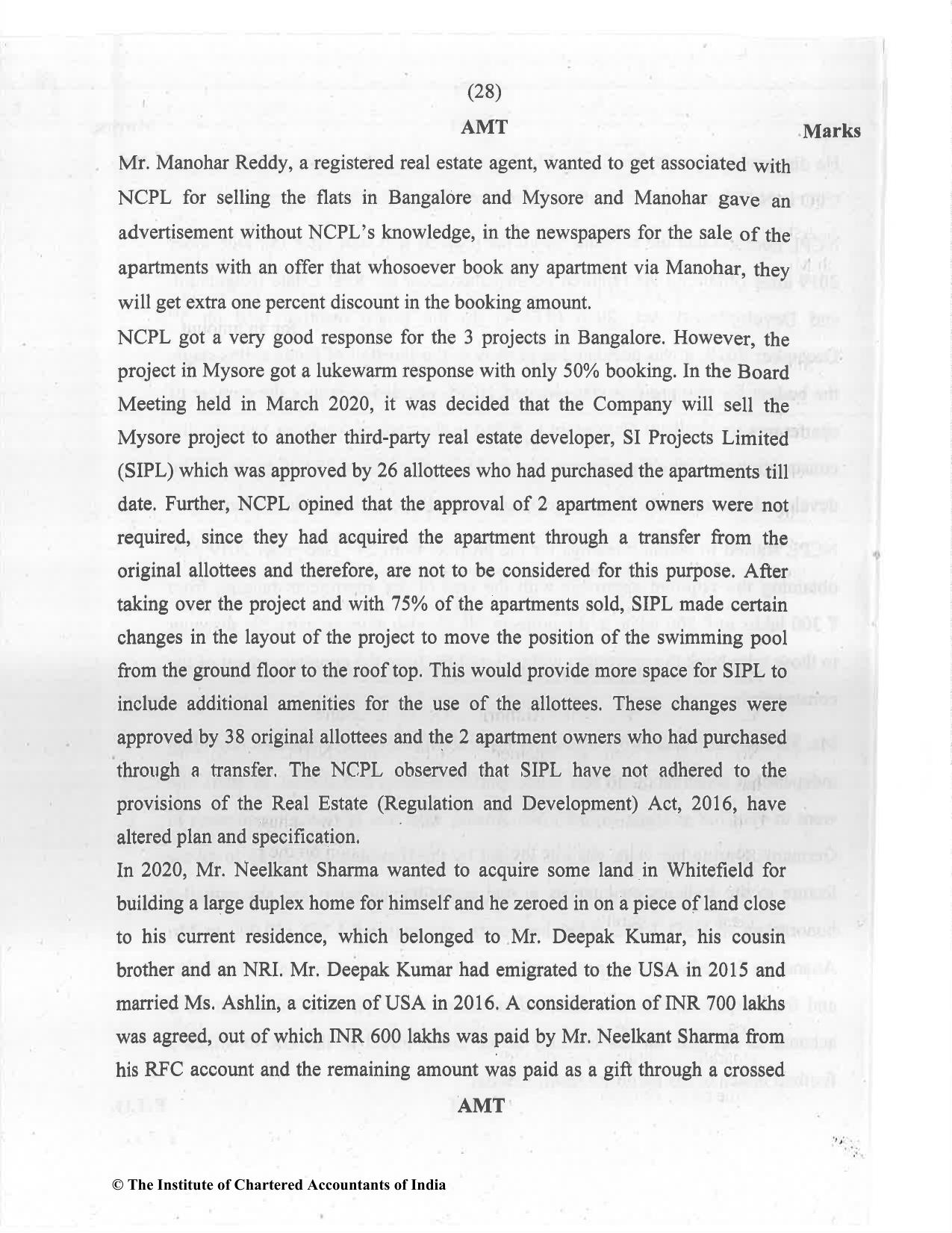 CA Final Jul 2021 Question Paper - Paper 6D – Economic Laws - Page 28