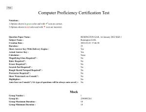 MP CPCT 01 January 2022 Question Paper Shift 1