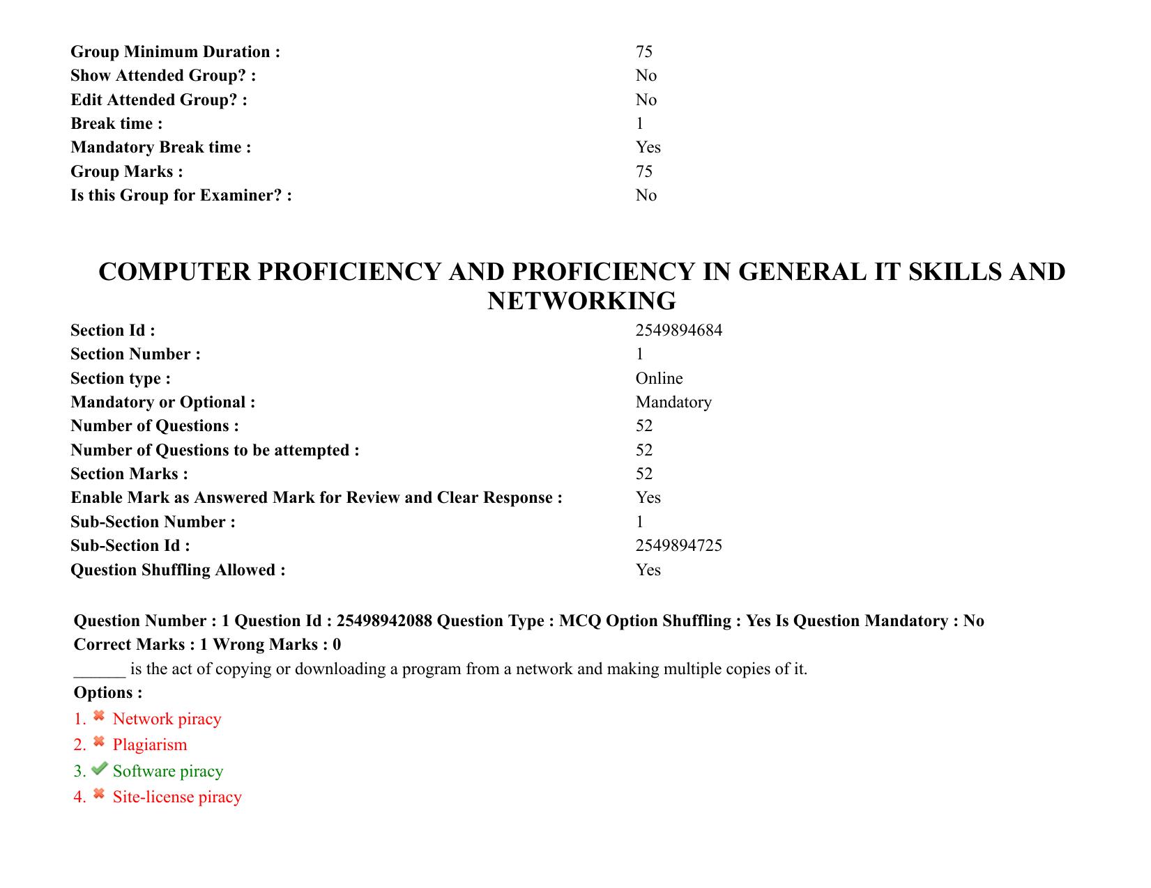 MP CPCT 17 October 2021 Question Paper English Shift 2 - Page 2