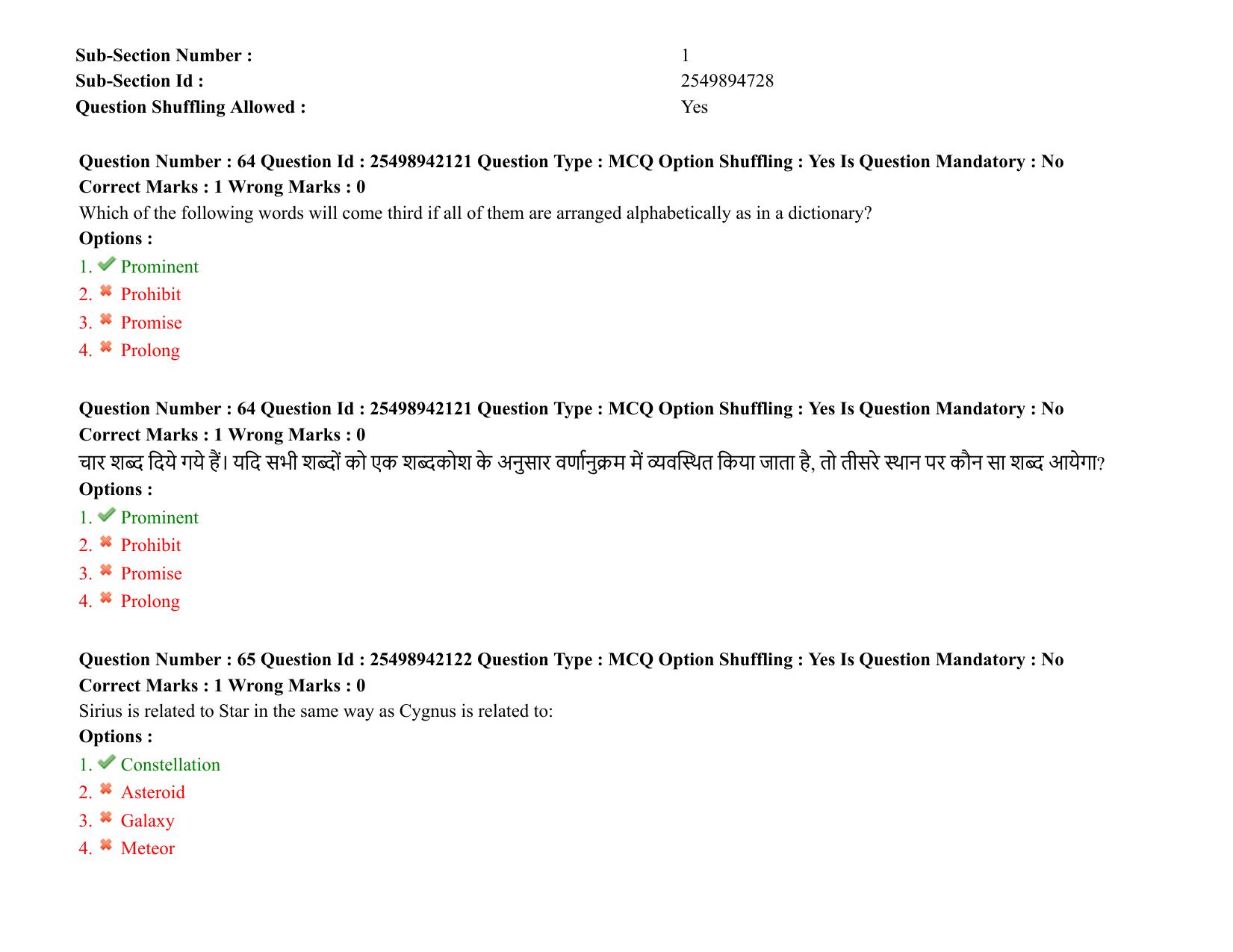 MP CPCT 17 October 2021 Question Paper English Shift 2 - Page 44