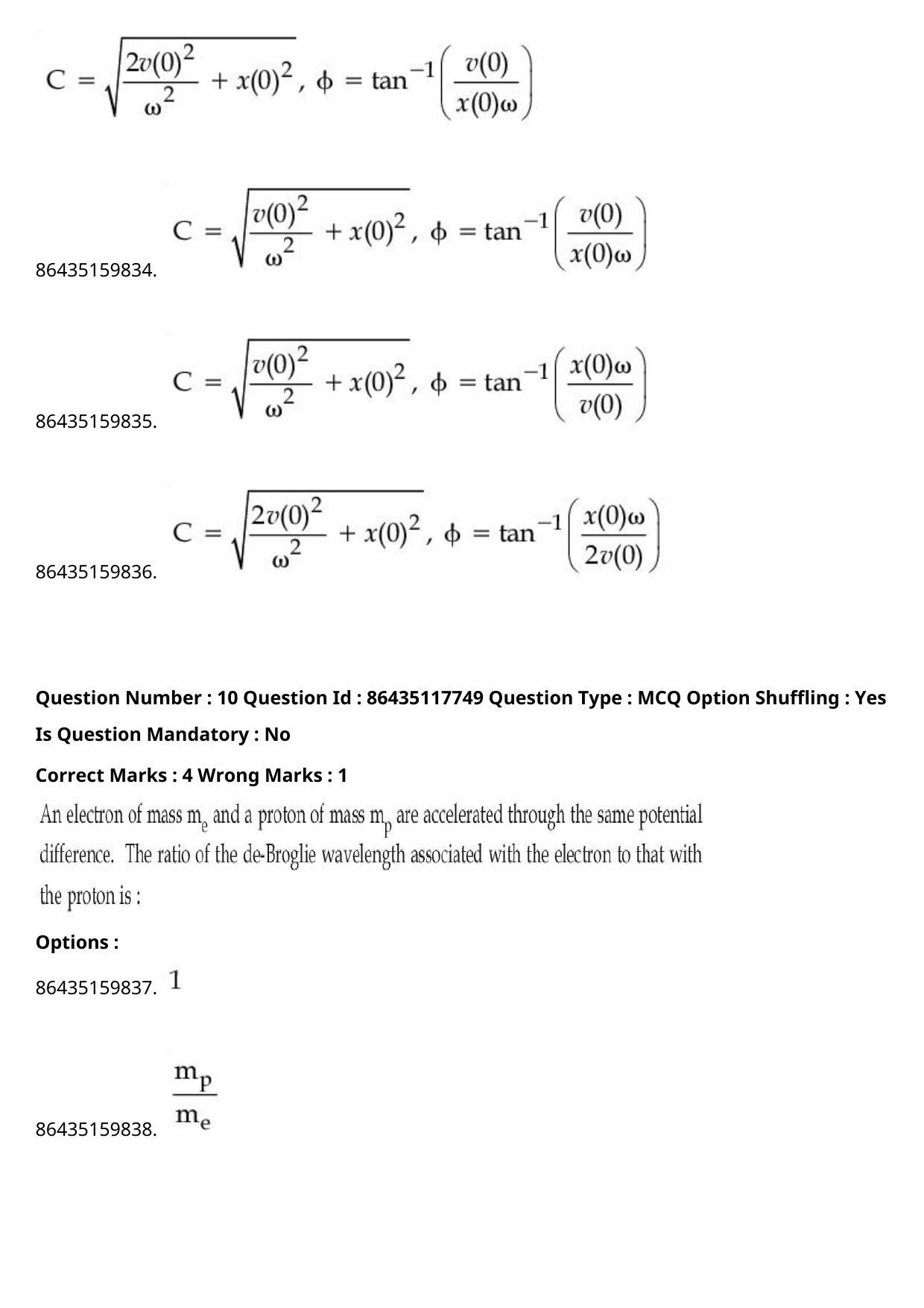JEE Mains 2021: BTech (Shift 2) 22-07-2021 Question Paper - Page 9