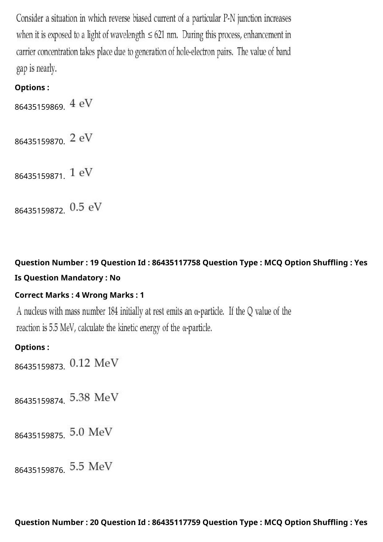 JEE Mains 2021: BTech (Shift 2) 22-07-2021 Question Paper - Page 15