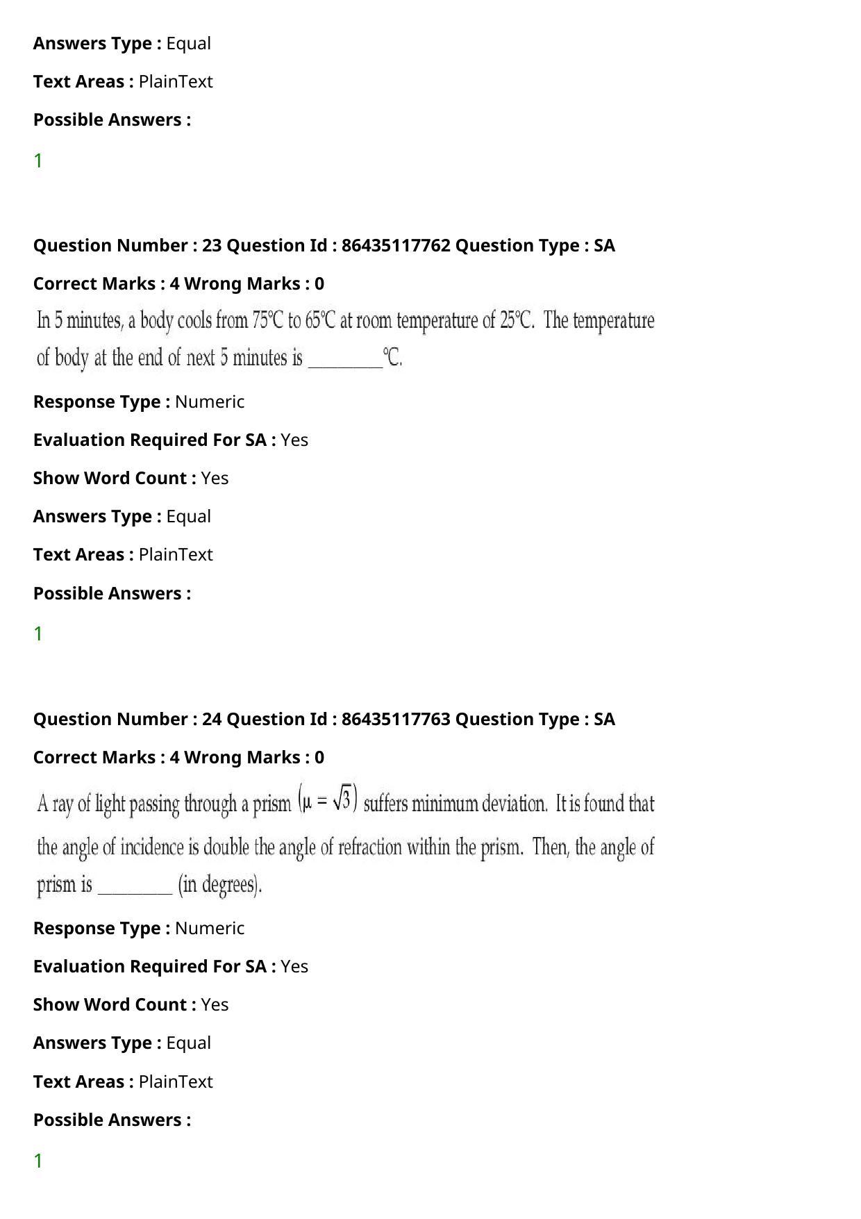 JEE Mains 2021: BTech (Shift 2) 22-07-2021 Question Paper - Page 18