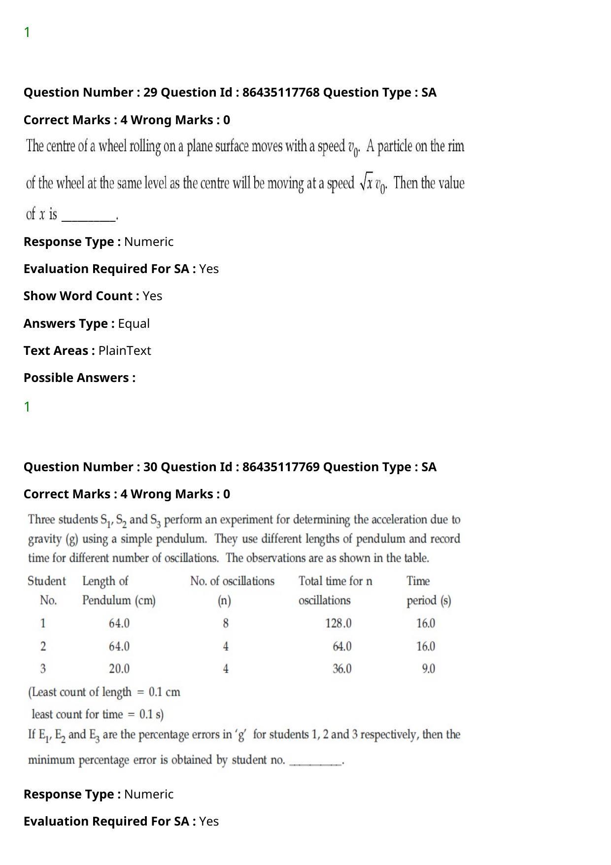 JEE Mains 2021: BTech (Shift 2) 22-07-2021 Question Paper - Page 21