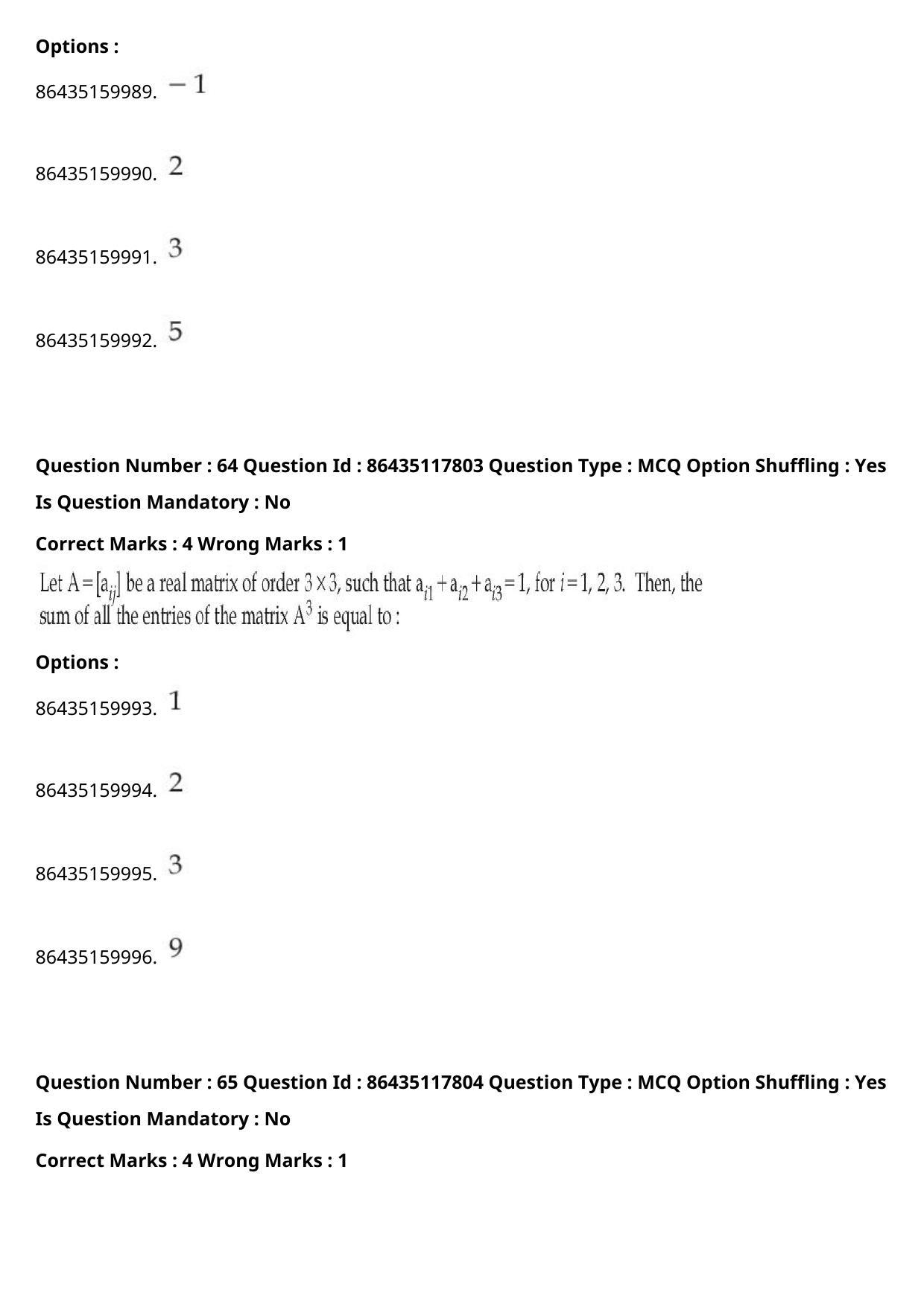 JEE Mains 2021: BTech (Shift 2) 22-07-2021 Question Paper - Page 43