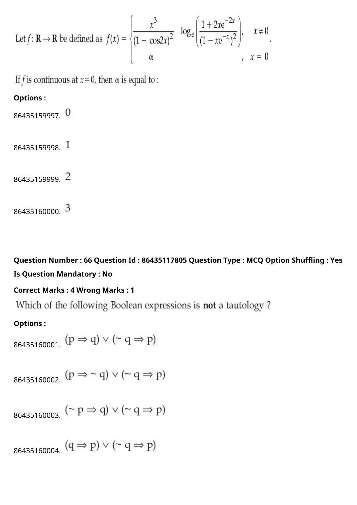 JEE Mains 2021: BTech (Shift 2) 22-07-2021 Question Paper - Page 44