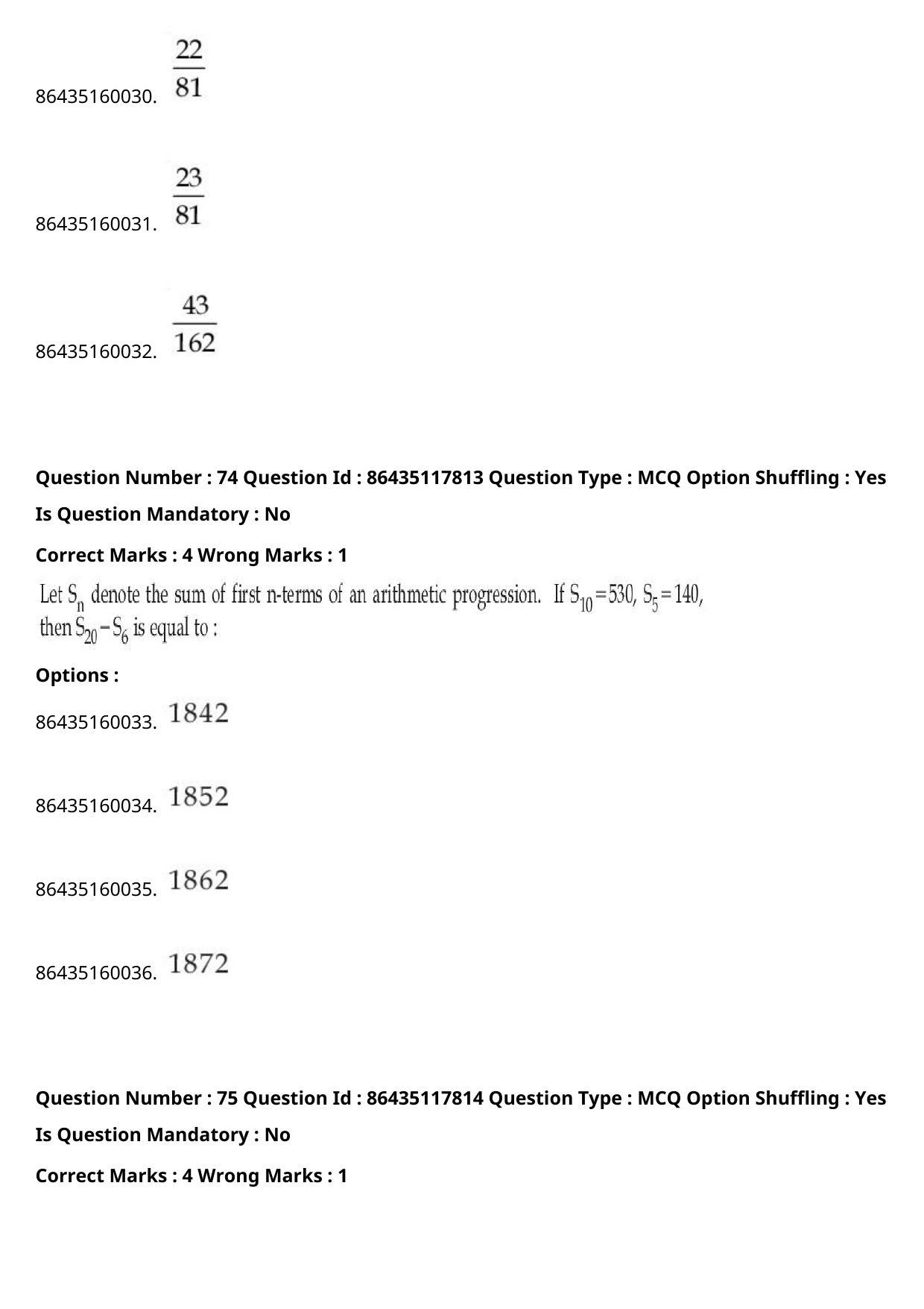JEE Mains 2021: BTech (Shift 2) 22-07-2021 Question Paper - Page 49
