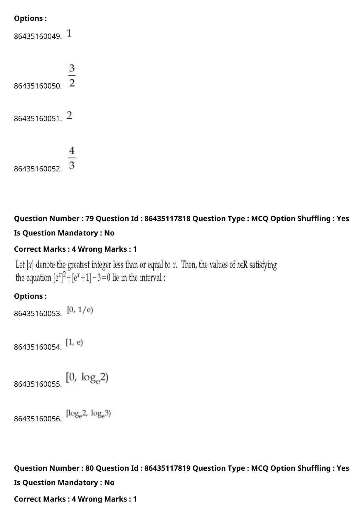 JEE Mains 2021: BTech (Shift 2) 22-07-2021 Question Paper - Page 52