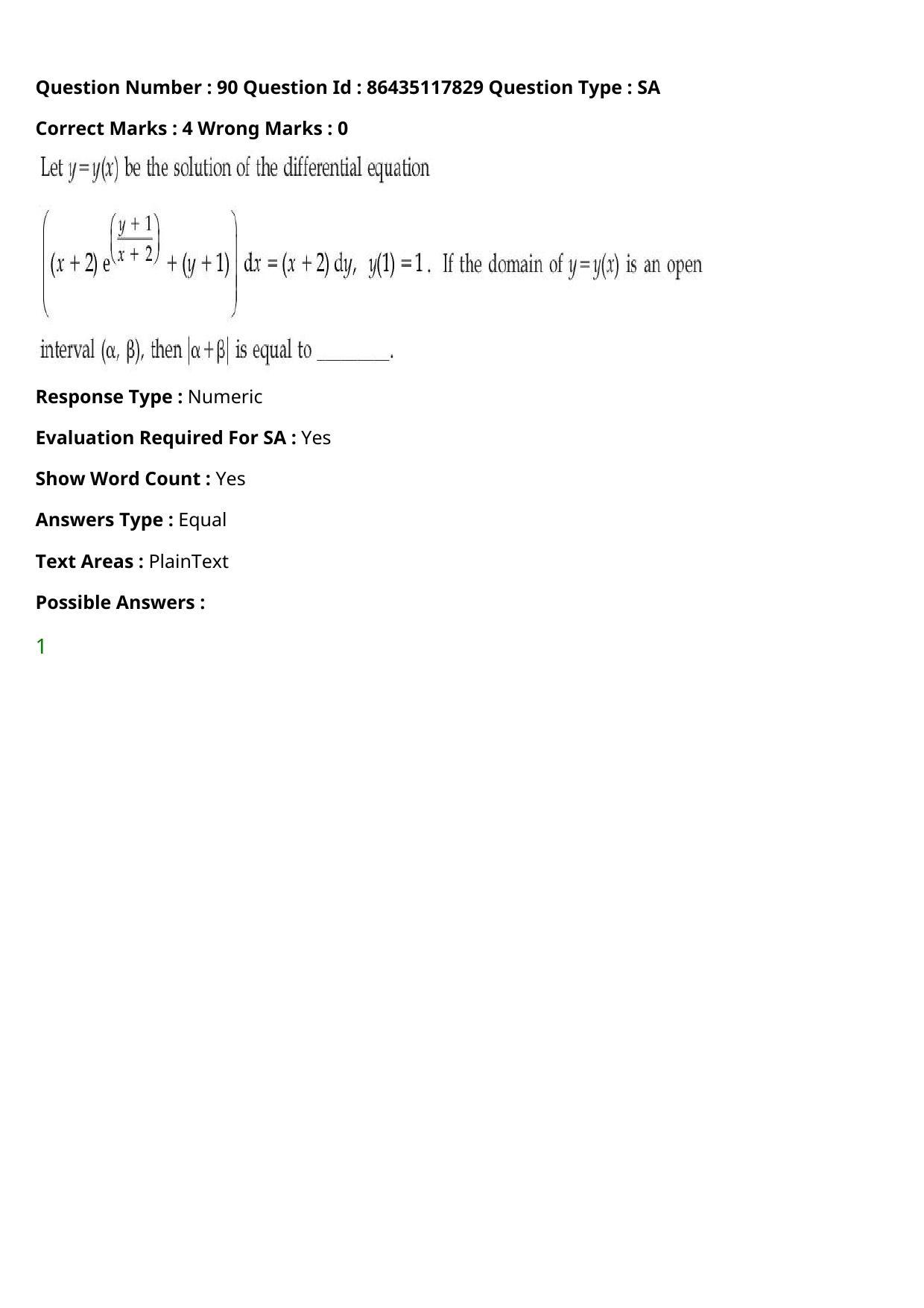JEE Mains 2021: BTech (Shift 2) 22-07-2021 Question Paper - Page 58