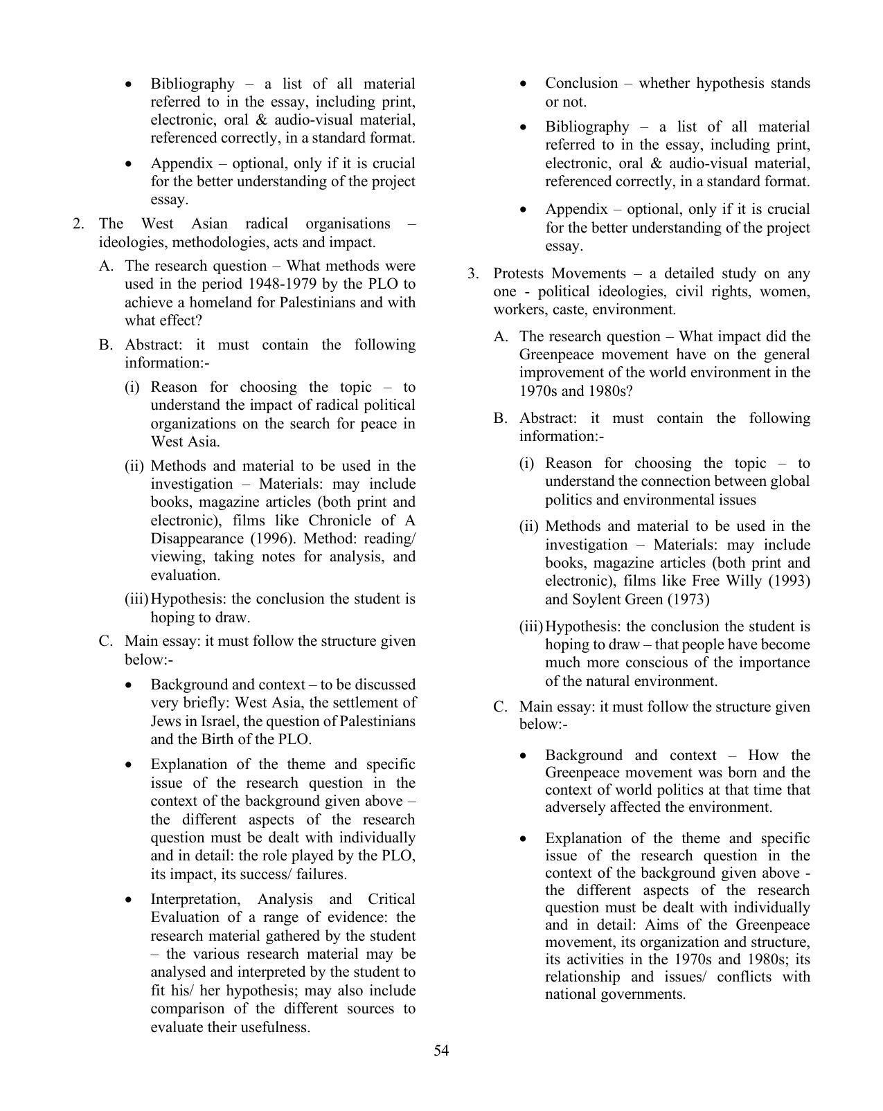 ISC Class XI & XII History Syllabus - Page 11