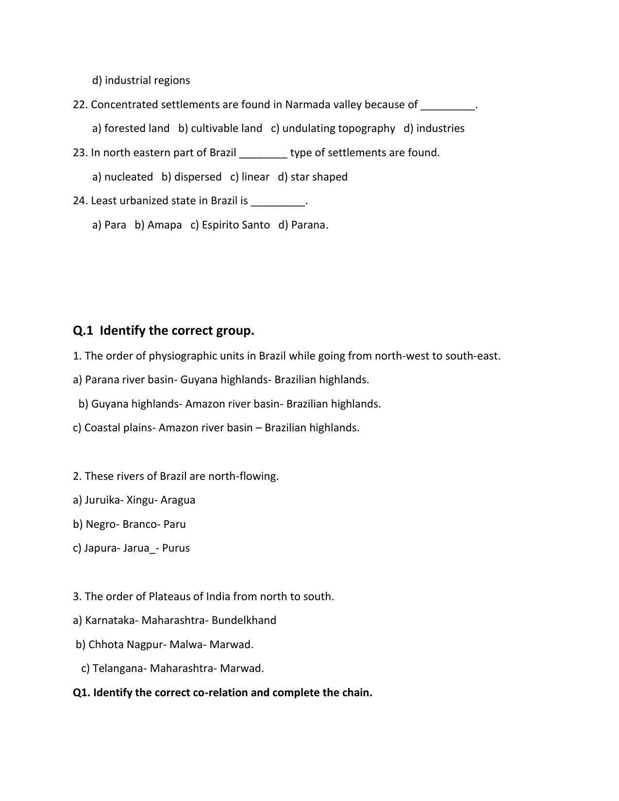 Maharashtra Board Class 10 Geography Sample Papers - Page 4