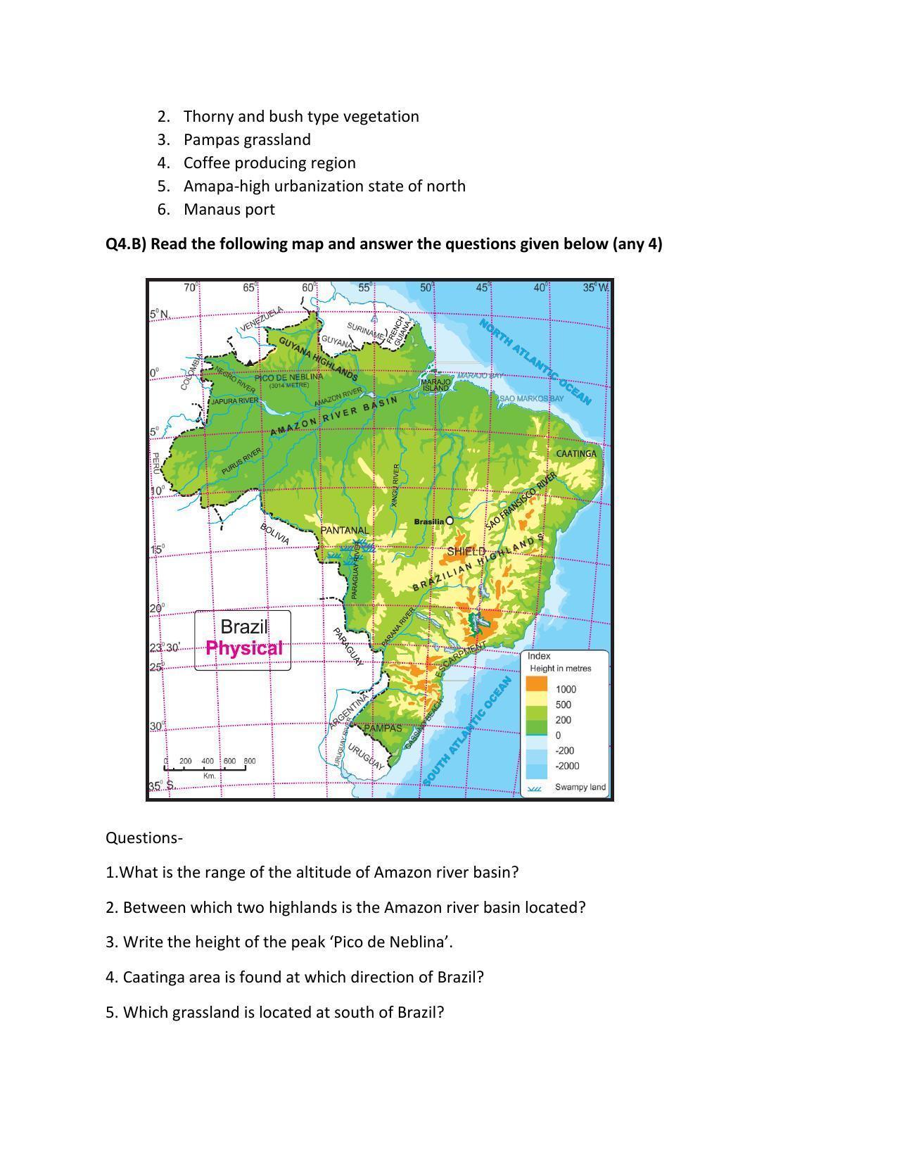Maharashtra Board Class 10 Geography Sample Papers - Page 14