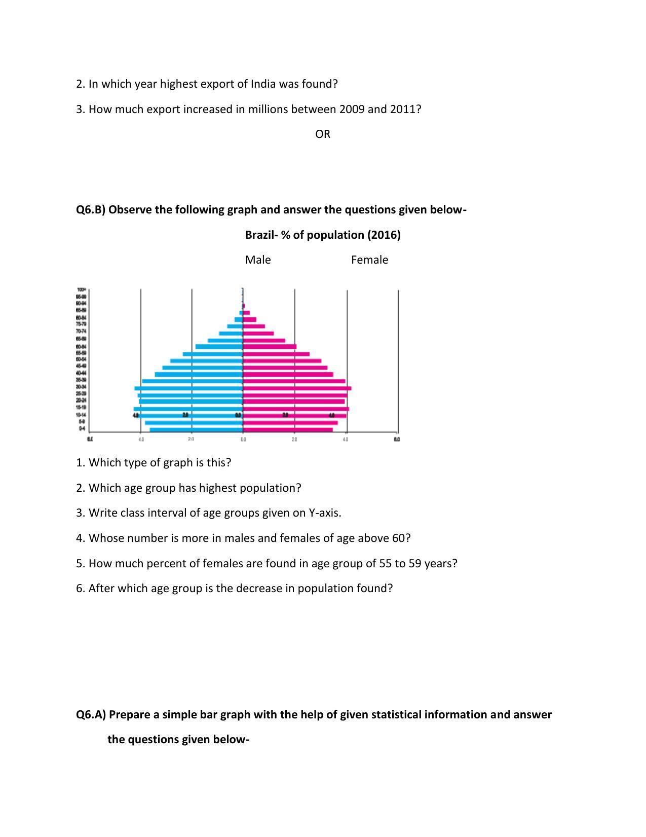Maharashtra Board Class 10 Geography Sample Papers - Page 20