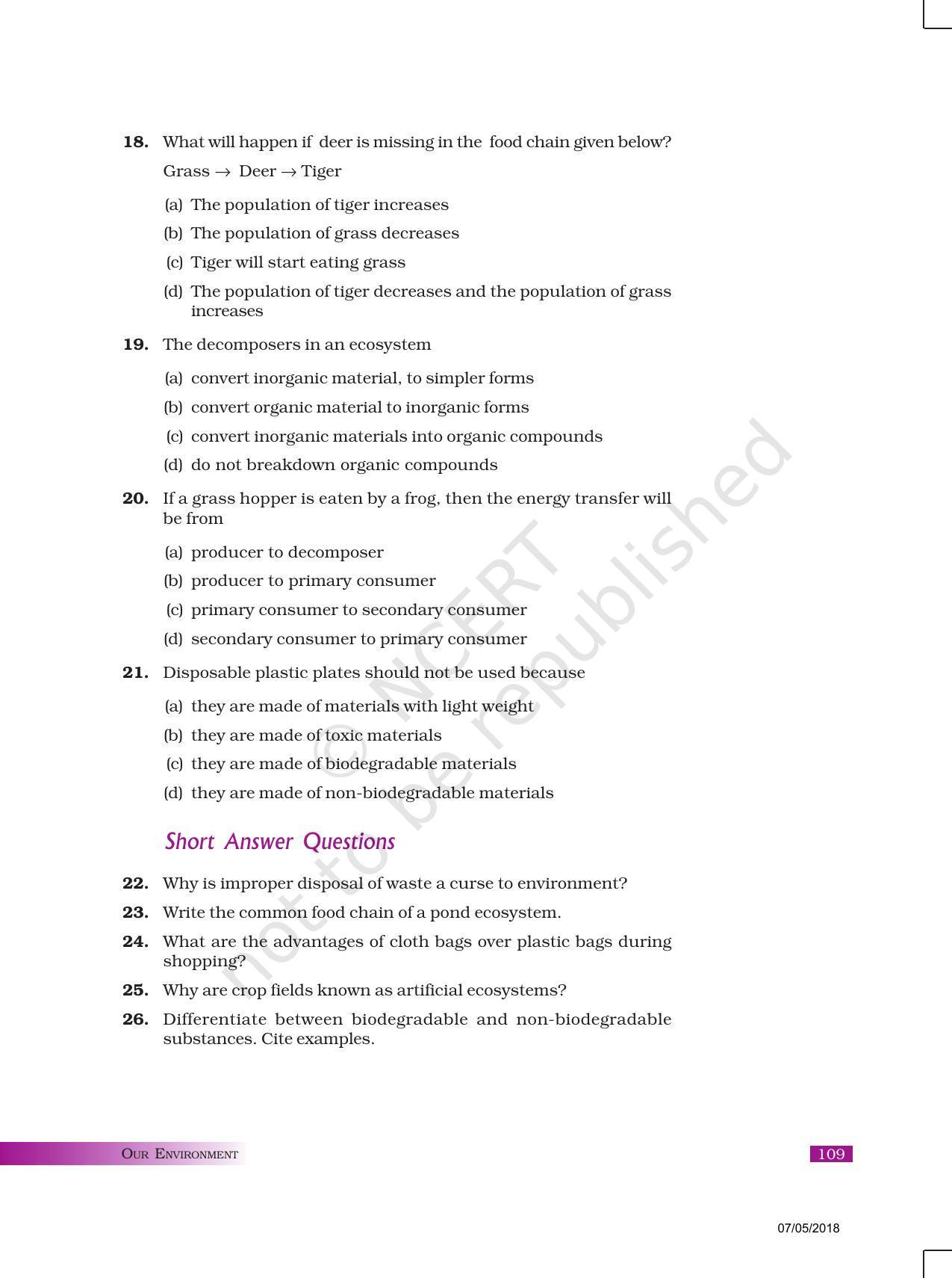 NCERT Exemplar Book for Class 10 Science: Chapter 15 Our Environment - Page 4