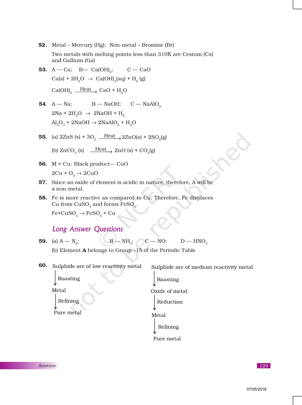 NCERT Exemplar Class 10: Science Answers - Page 13