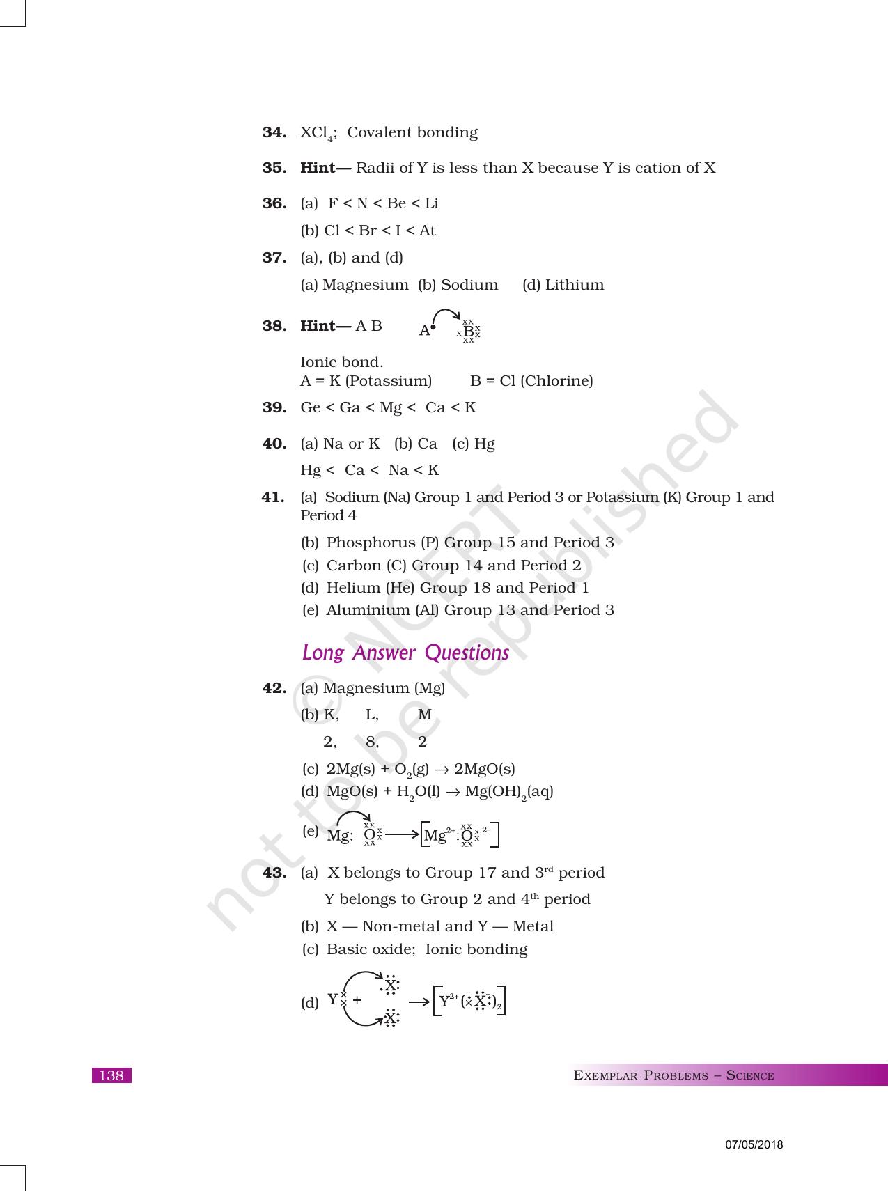 NCERT Exemplar Class 10: Science Answers - Page 22