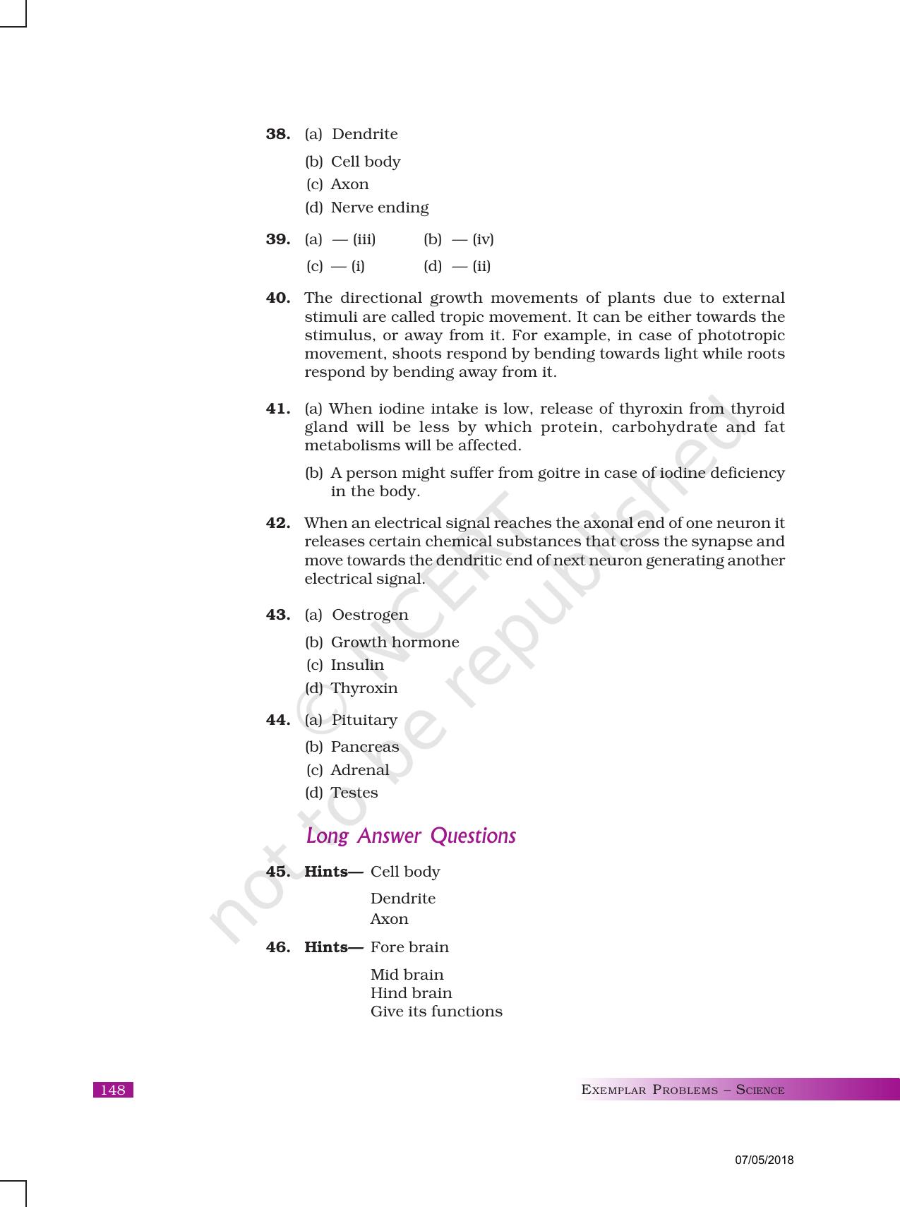 NCERT Exemplar Class 10: Science Answers - Page 32