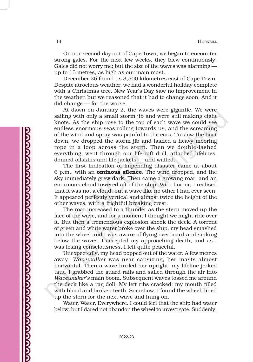 NCERT Book for Class 11 English Hornbill Chapter 2 We’re Not Afraid to Die… if We Can All Be Together - Page 2