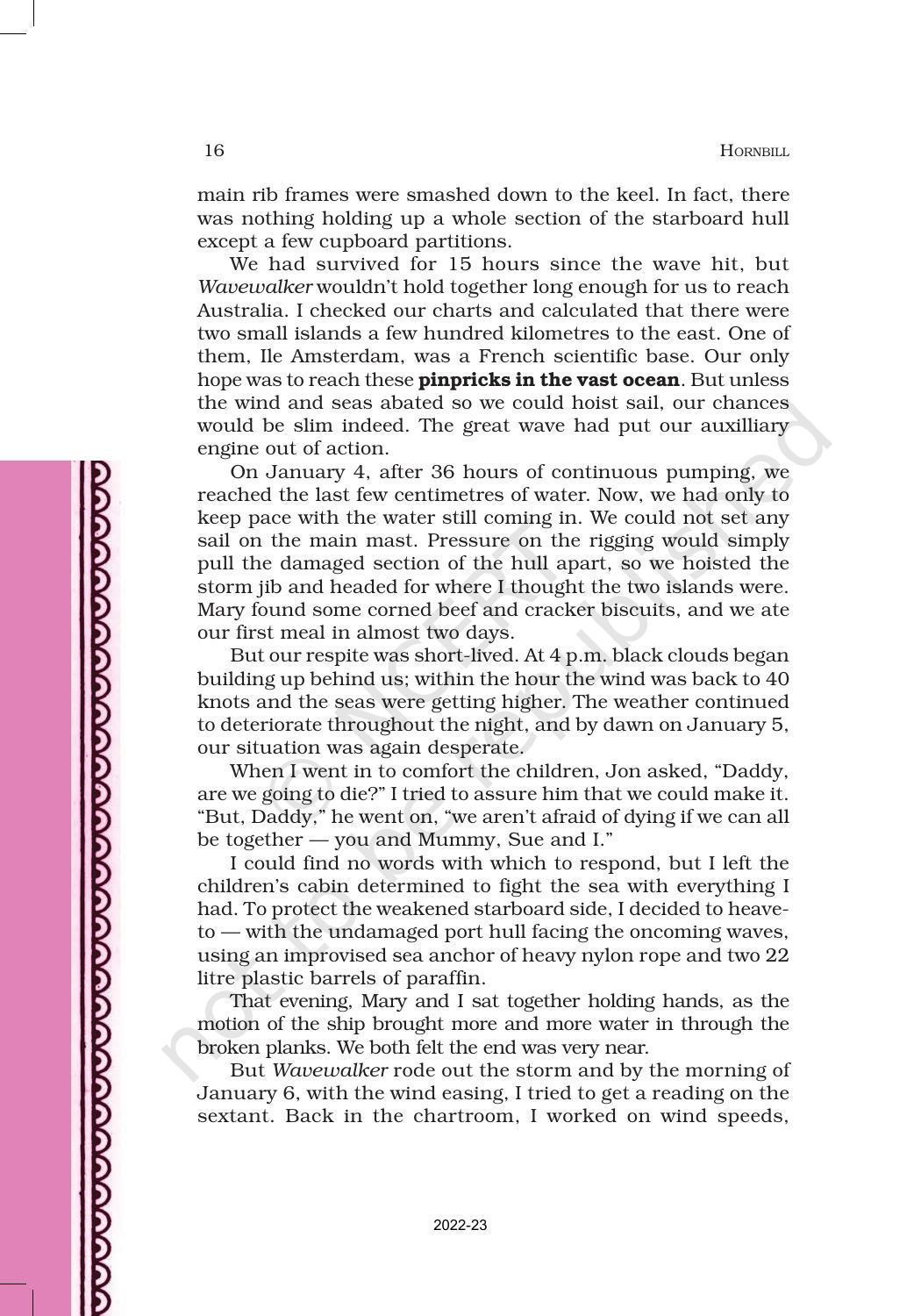 NCERT Book for Class 11 English Hornbill Chapter 2 We’re Not Afraid to Die… if We Can All Be Together - Page 4