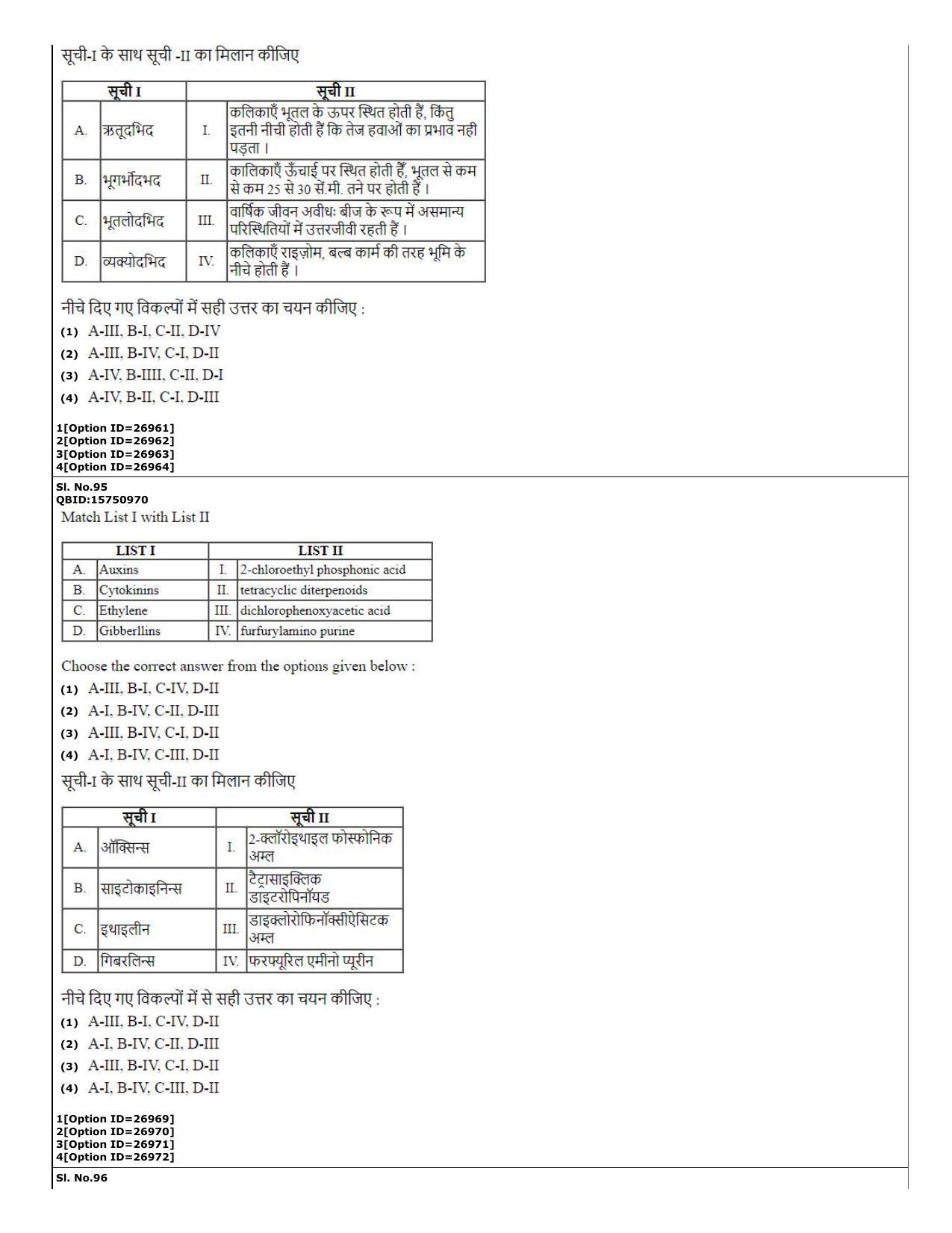 CUET (PG) 2022: PGQP-76 Botany (10-09-2022) Question Paper - Page 38
