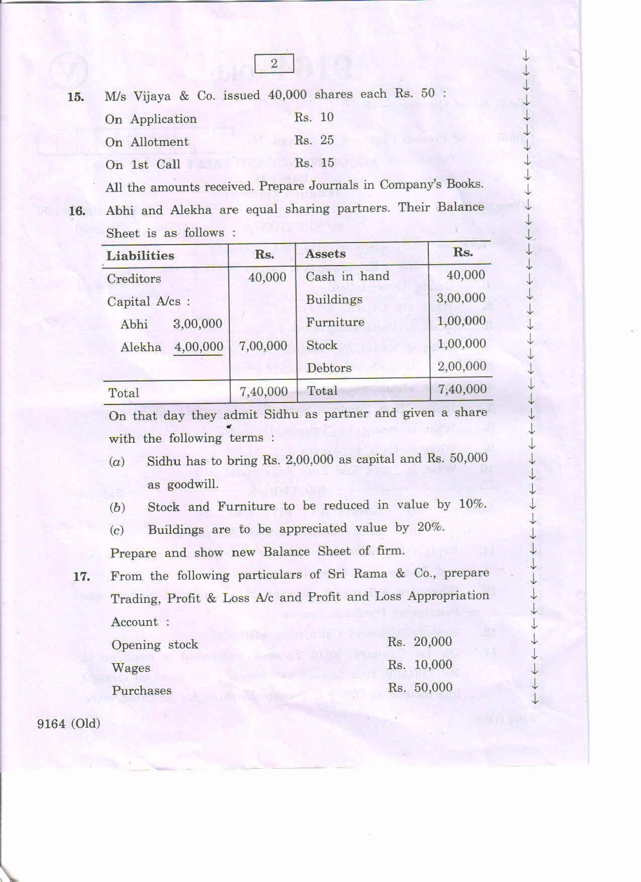 AP Inter 2nd Year Vocational Question Paper March - 2020 - Accountancy Tally - II (old) - Page 2