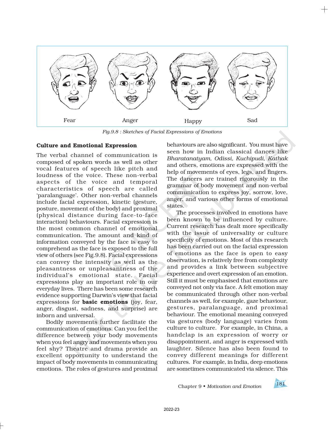 NCERT Book for Class 11 Psychology Chapter 9 Motivation and Emotion - Page 13