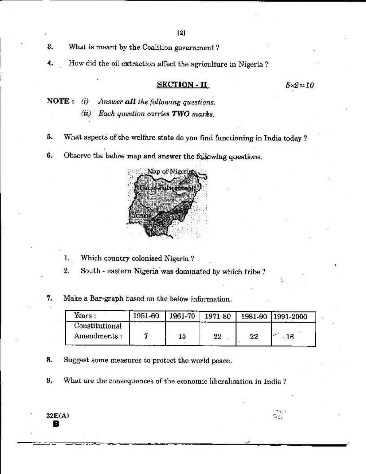 AP Class 10 Social Studies (Paper II) 2019 Question Paper - Page 2