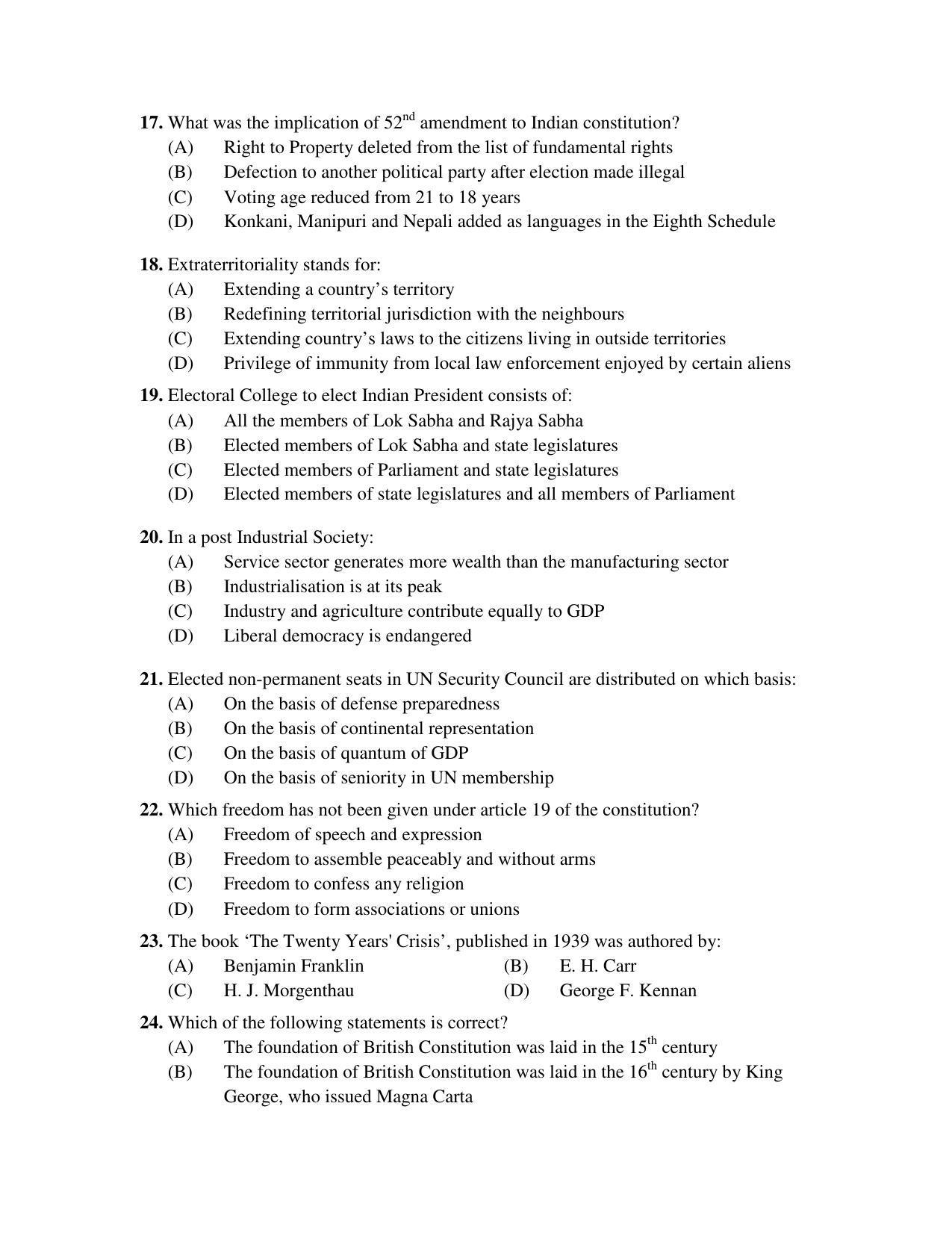 PU MPET Ancient Indian History 2019 Question Papers - Page 33
