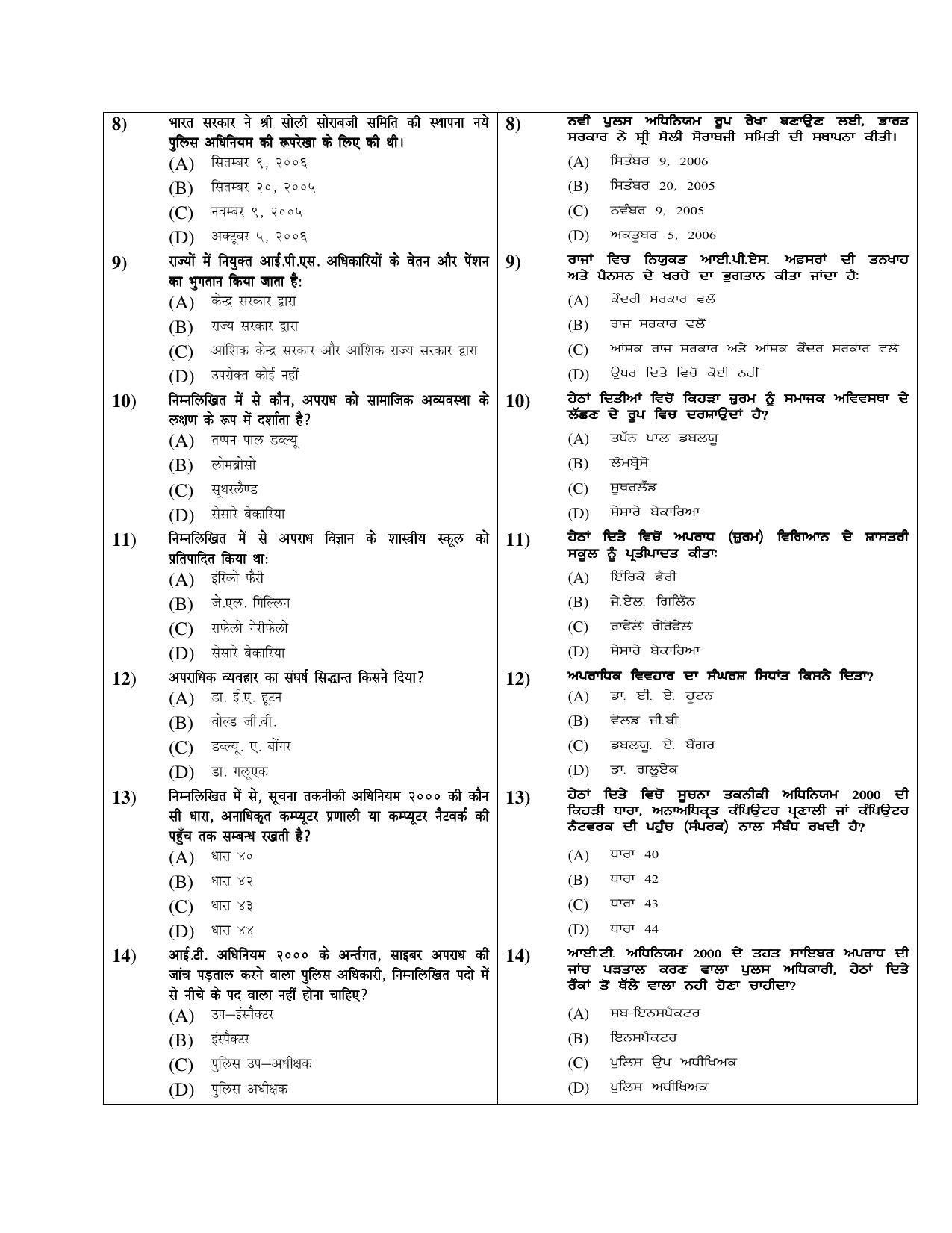 PU MPET Ancient Indian History 2019 Question Papers - Page 44