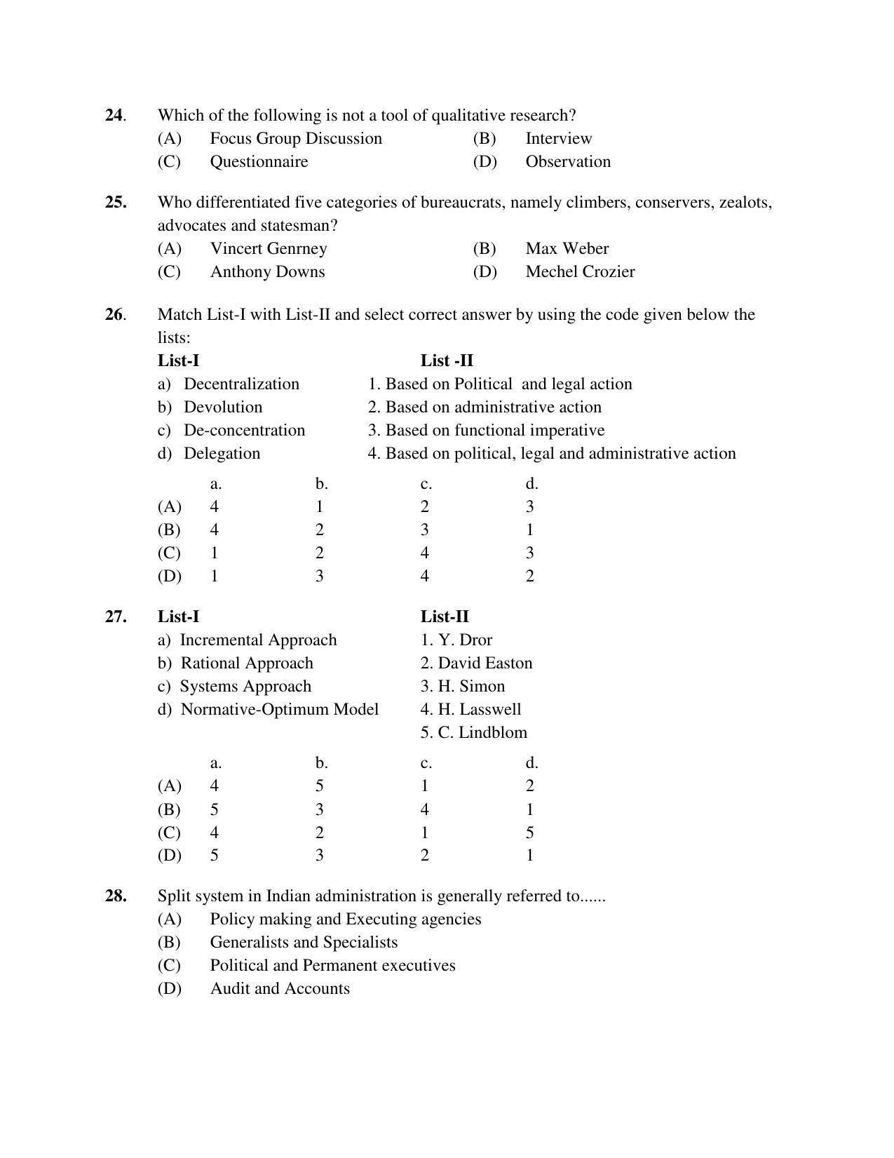 PU MPET Ancient Indian History 2019 Question Papers - Page 60