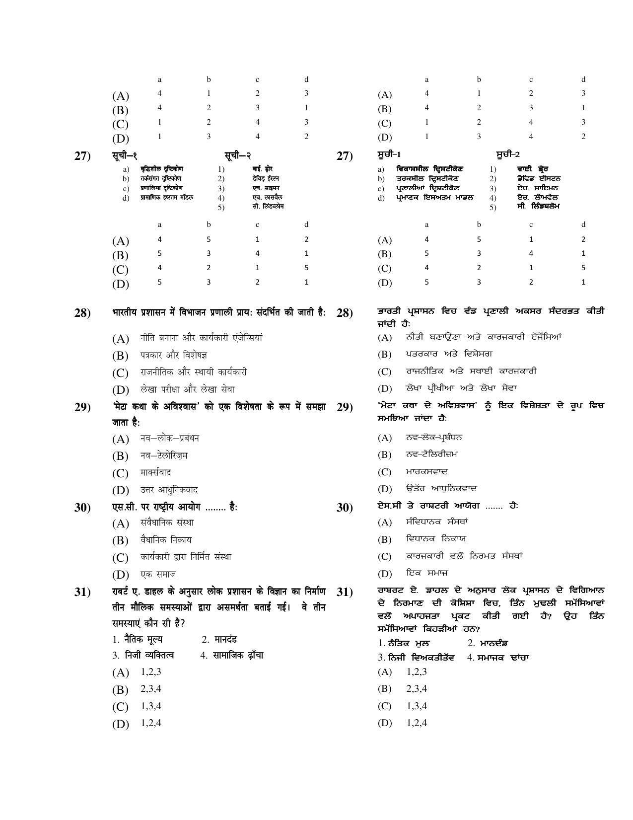 PU MPET Ancient Indian History 2019 Question Papers - Page 68