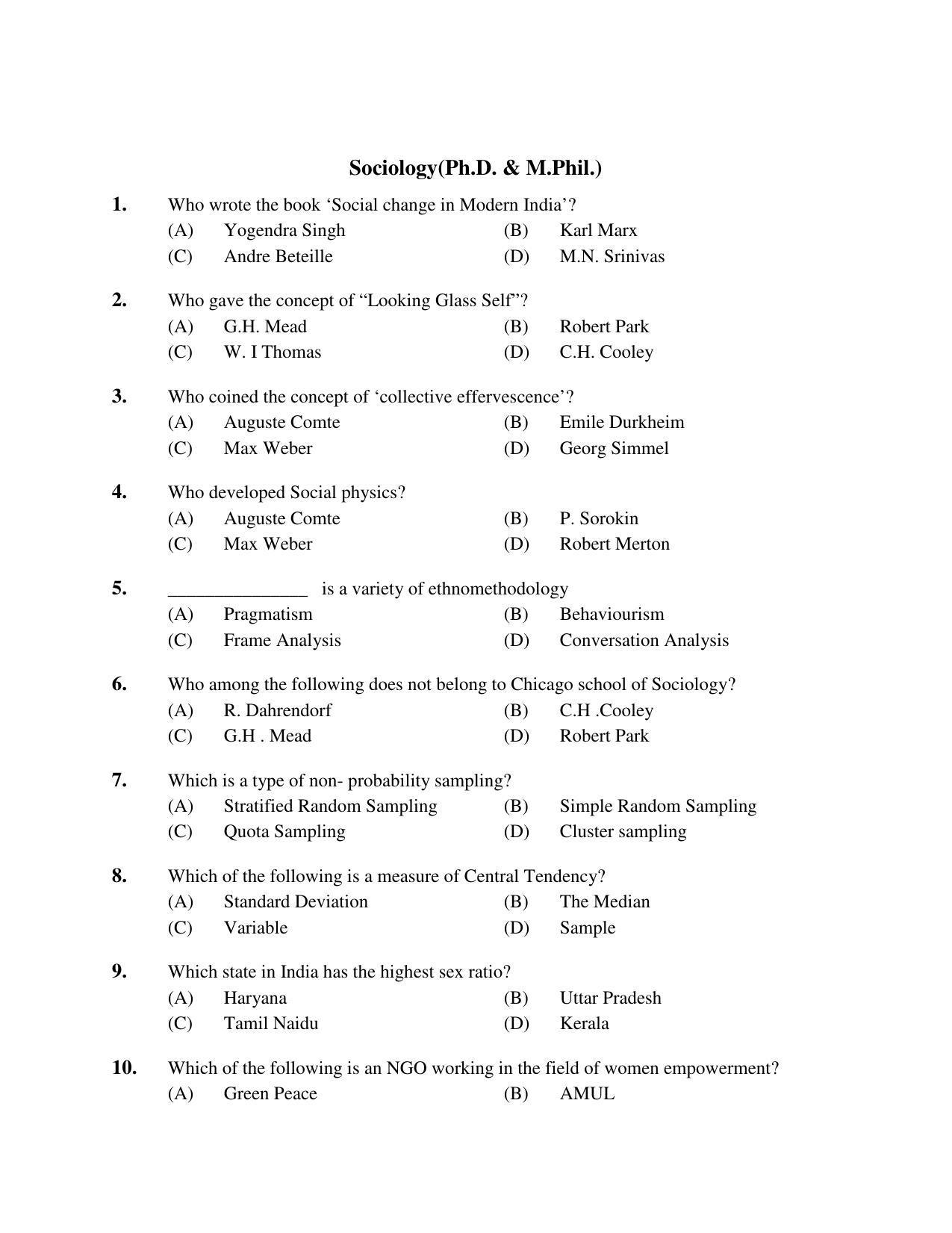 PU MPET Ancient Indian History 2019 Question Papers - Page 77