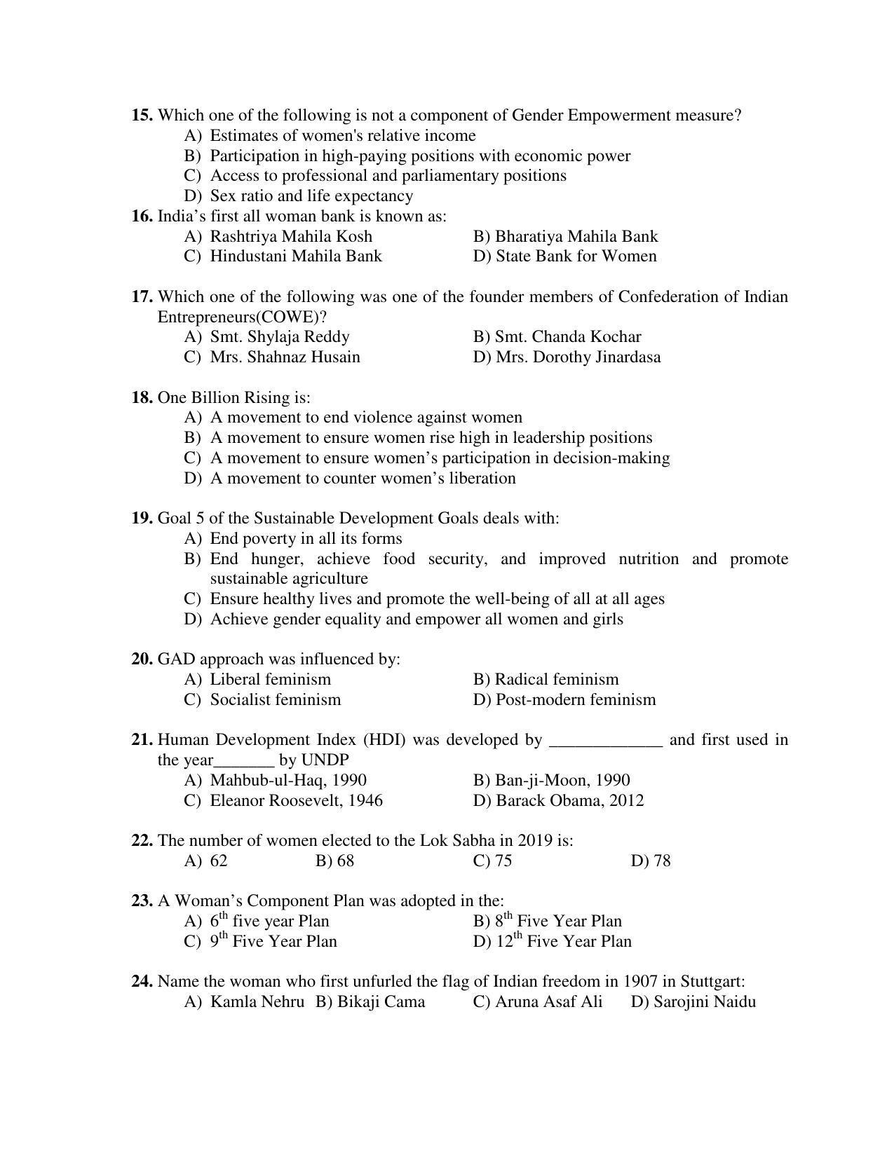 PU MPET Ancient Indian History 2019 Question Papers - Page 90