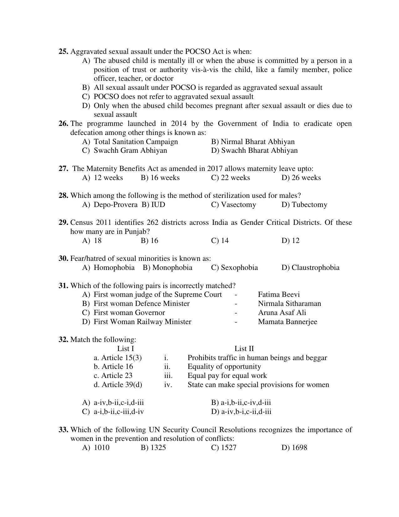 PU MPET Ancient Indian History 2019 Question Papers - Page 91