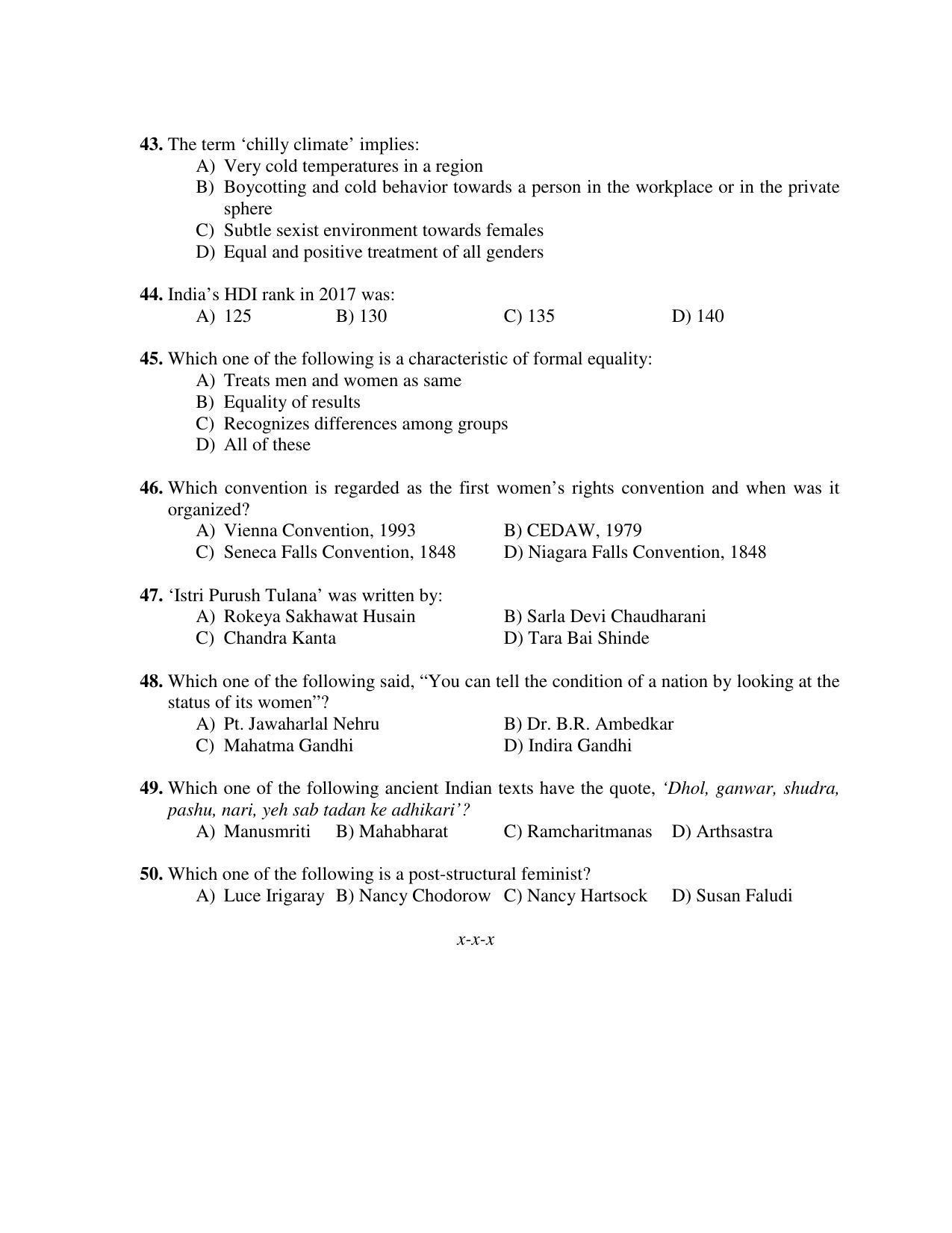 PU MPET Ancient Indian History 2019 Question Papers - Page 93