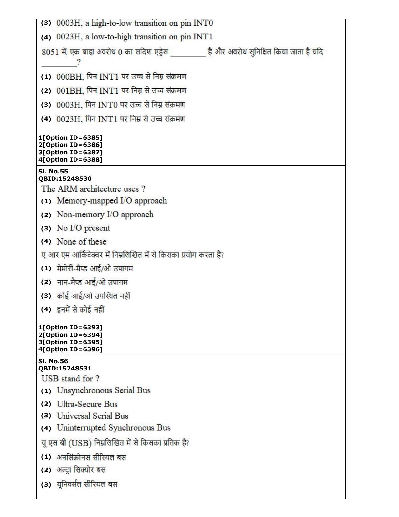CUET (PG) 2022: PGQP-53 Embedded and Real Time Systems Engg (2-09-2022) Question Paper - Page 28