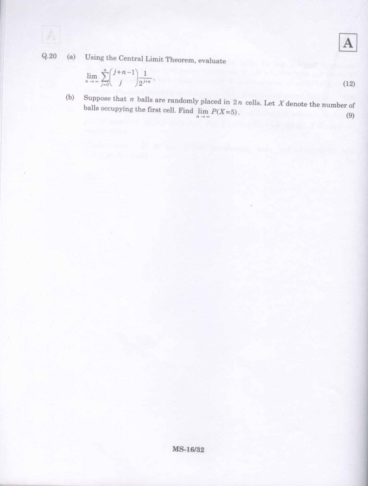 JAM 2009: MS Question Paper - Page 11