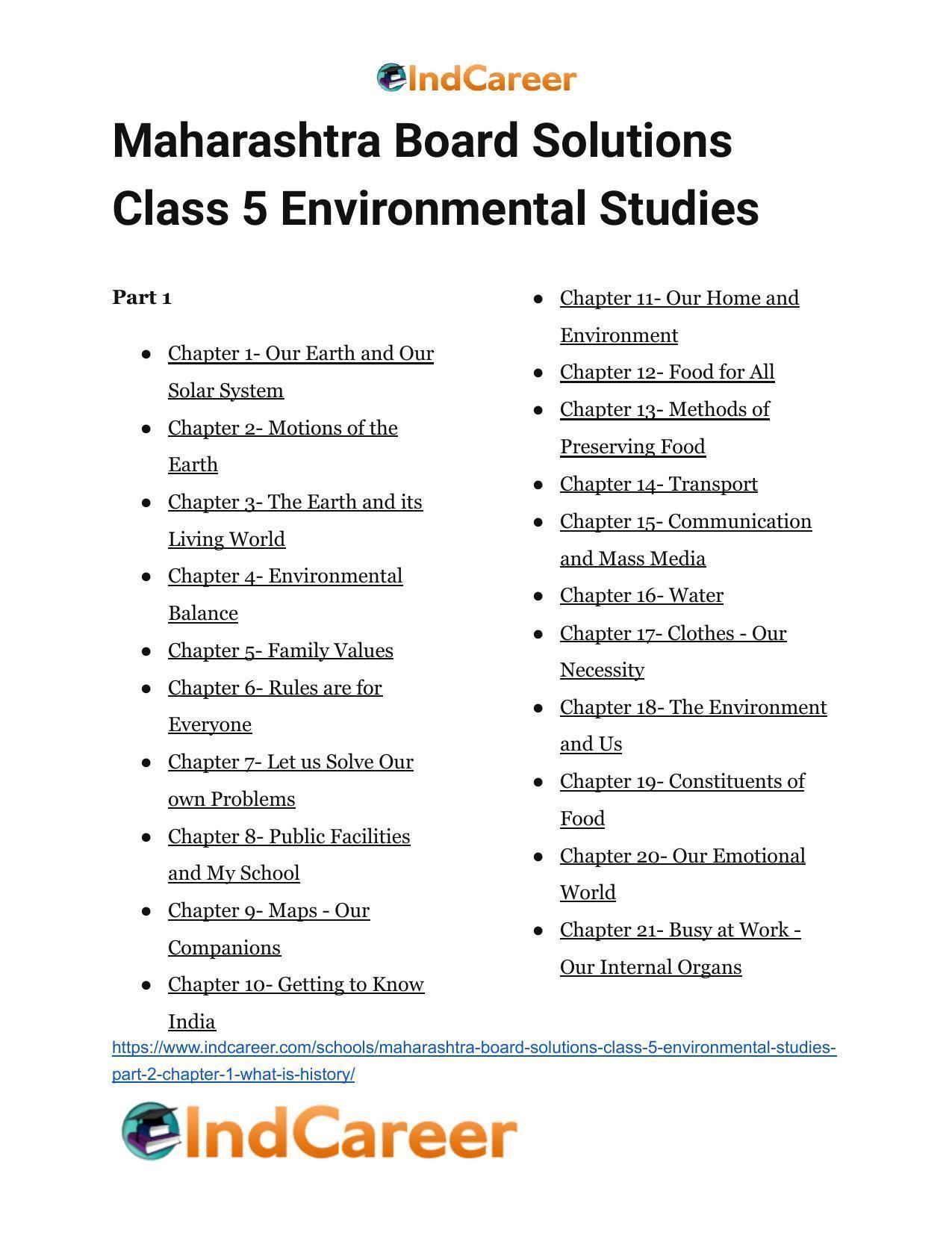 Maharashtra Board Solutions Class 5-Environmental Studies (Part 2): Chapter 1- What is History? - Page 17