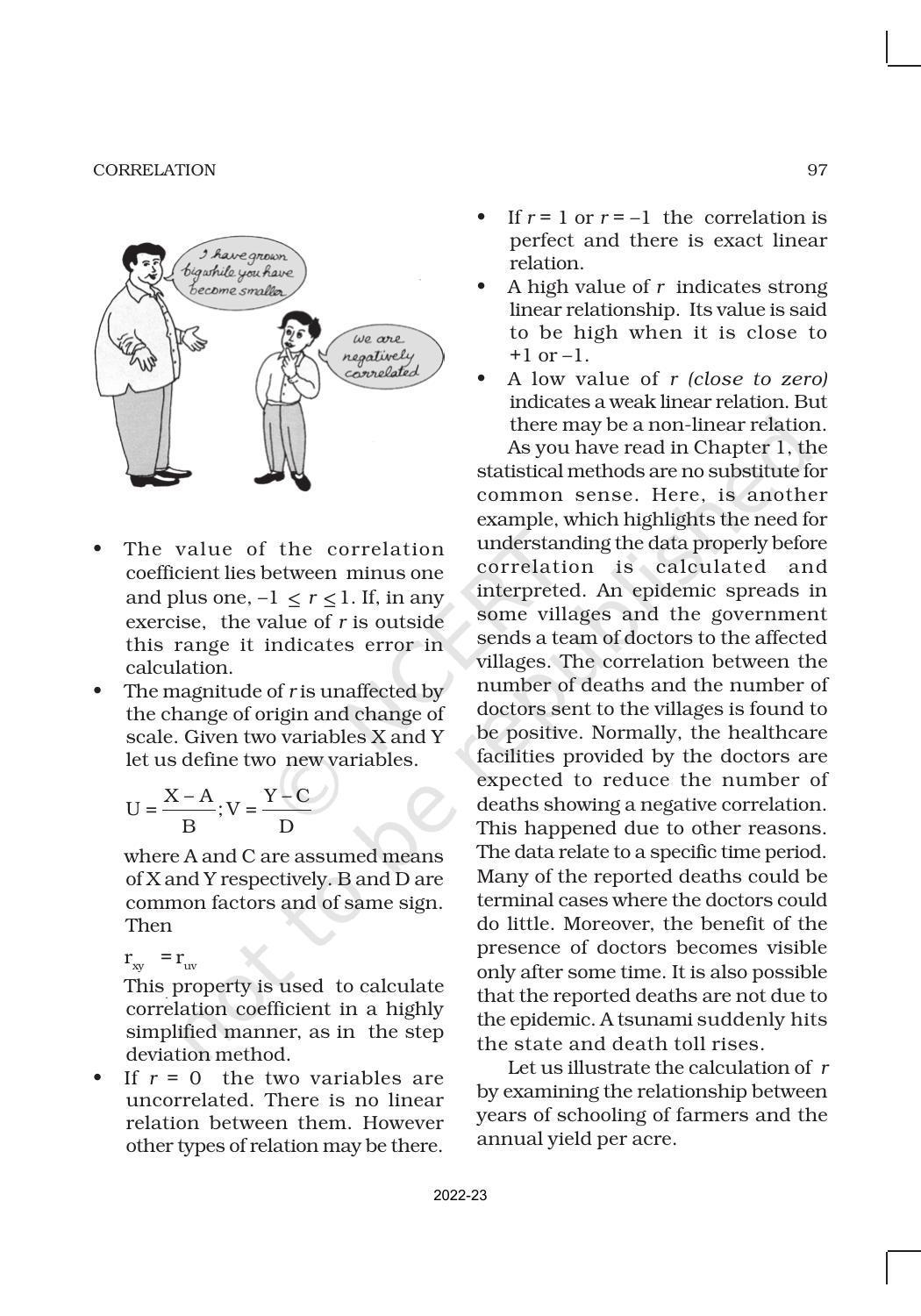 NCERT Book for Class 11 Economics (Statistic Economics) Chapter 7 Correlation - Page 7