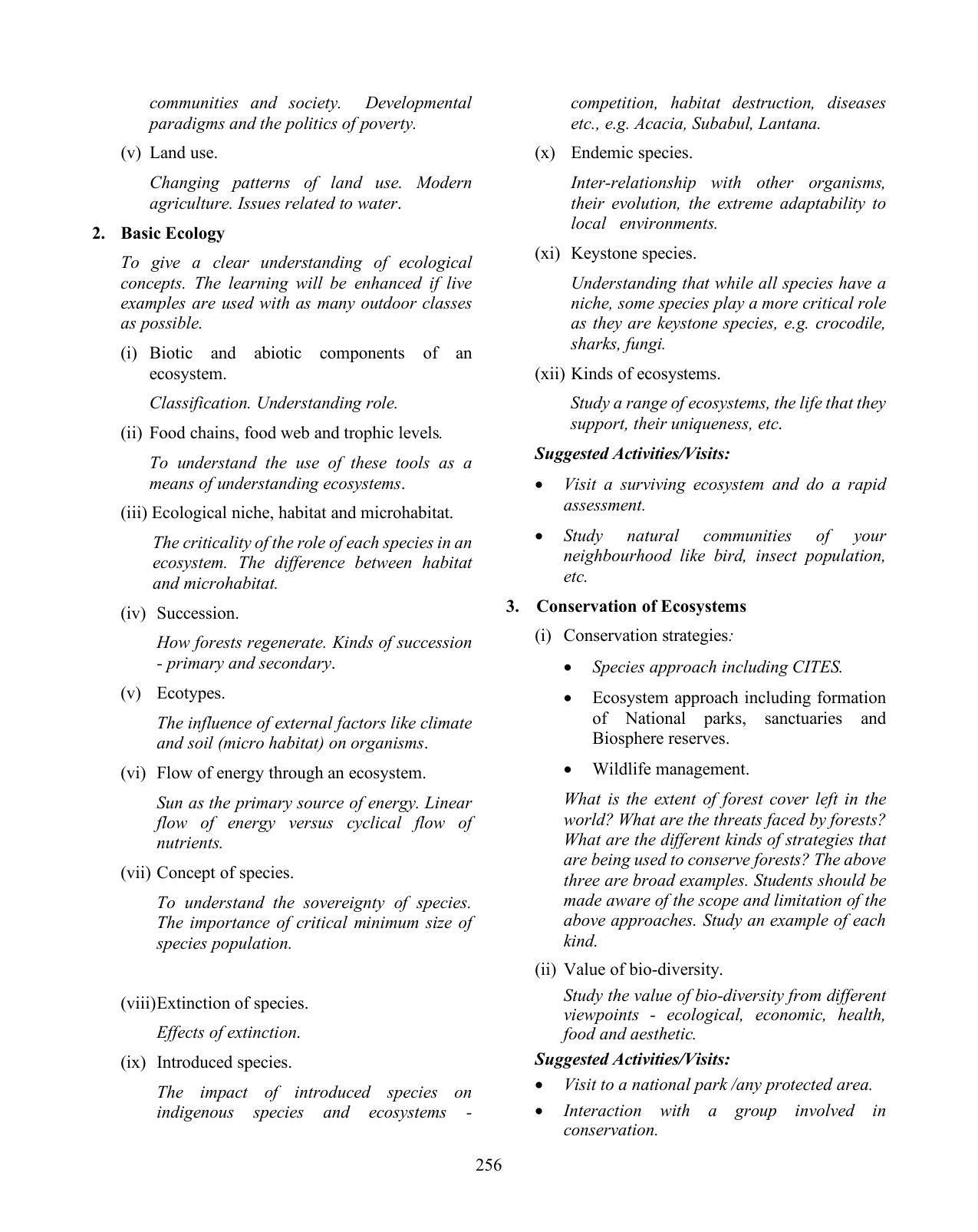 ICSE Environmental Applications Syllabus 2026 - Page 2